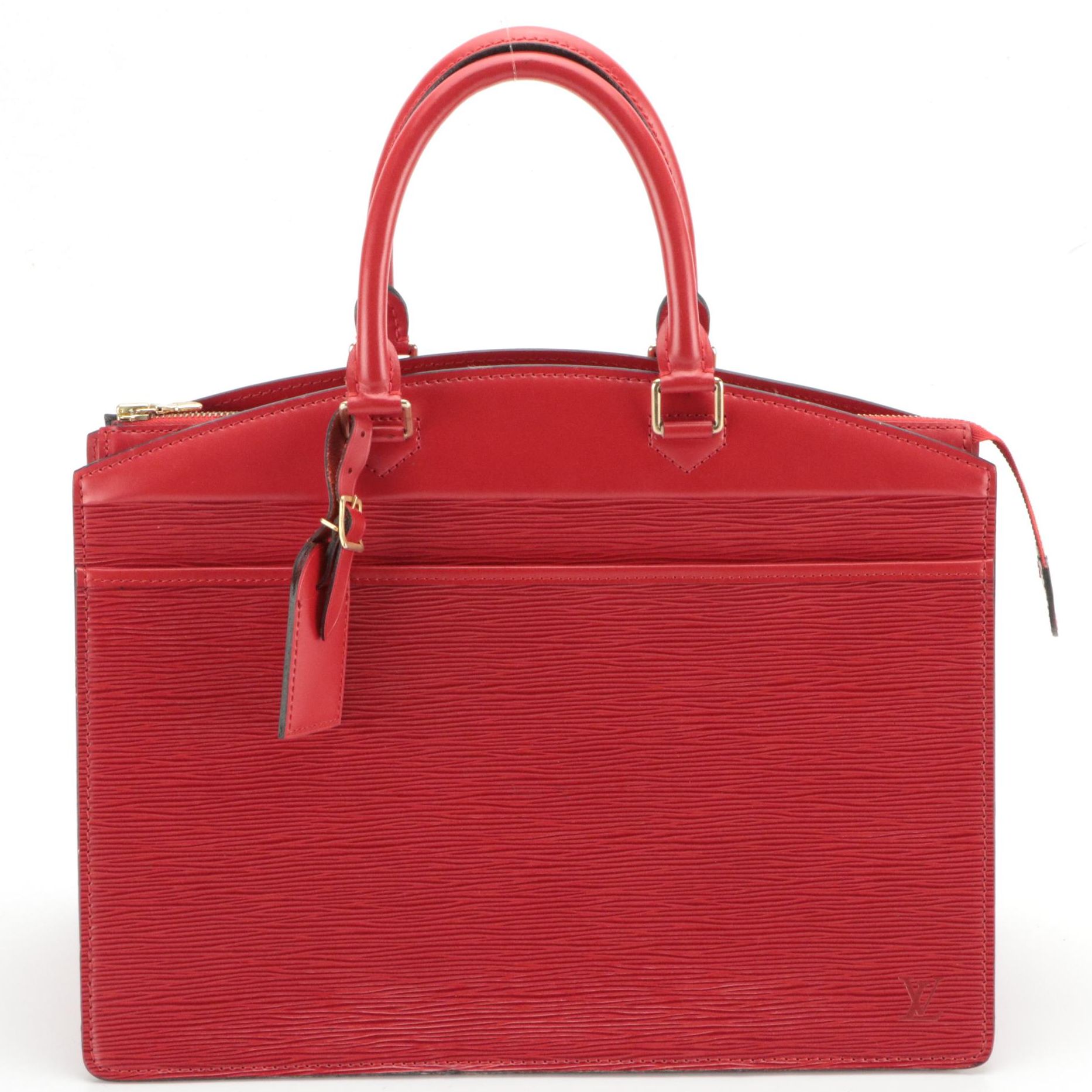 Louis Vuitton Riviera Bag in Castilian Red Epi and Smooth Leather
