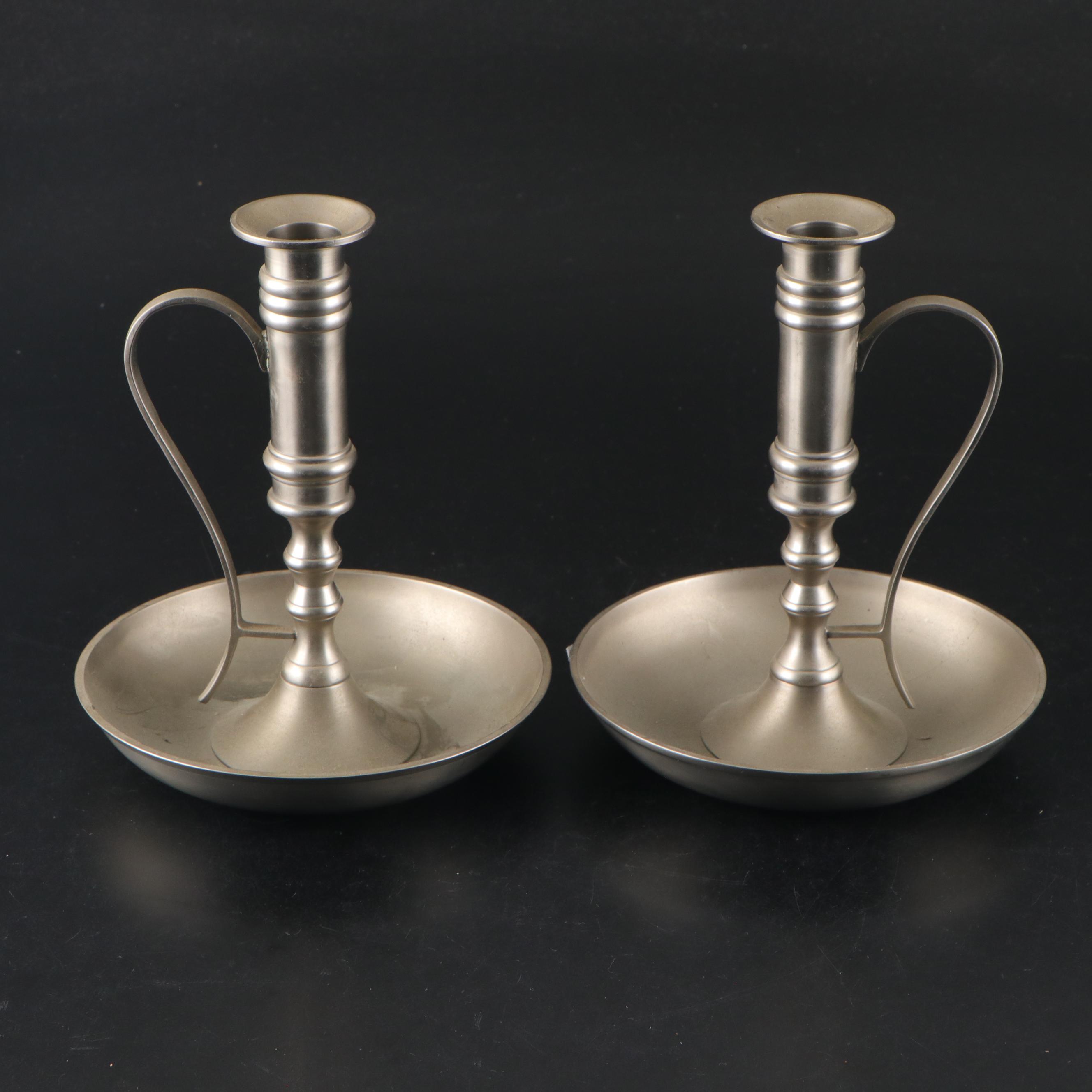 Pier 1 Metal Handled Candlesticks