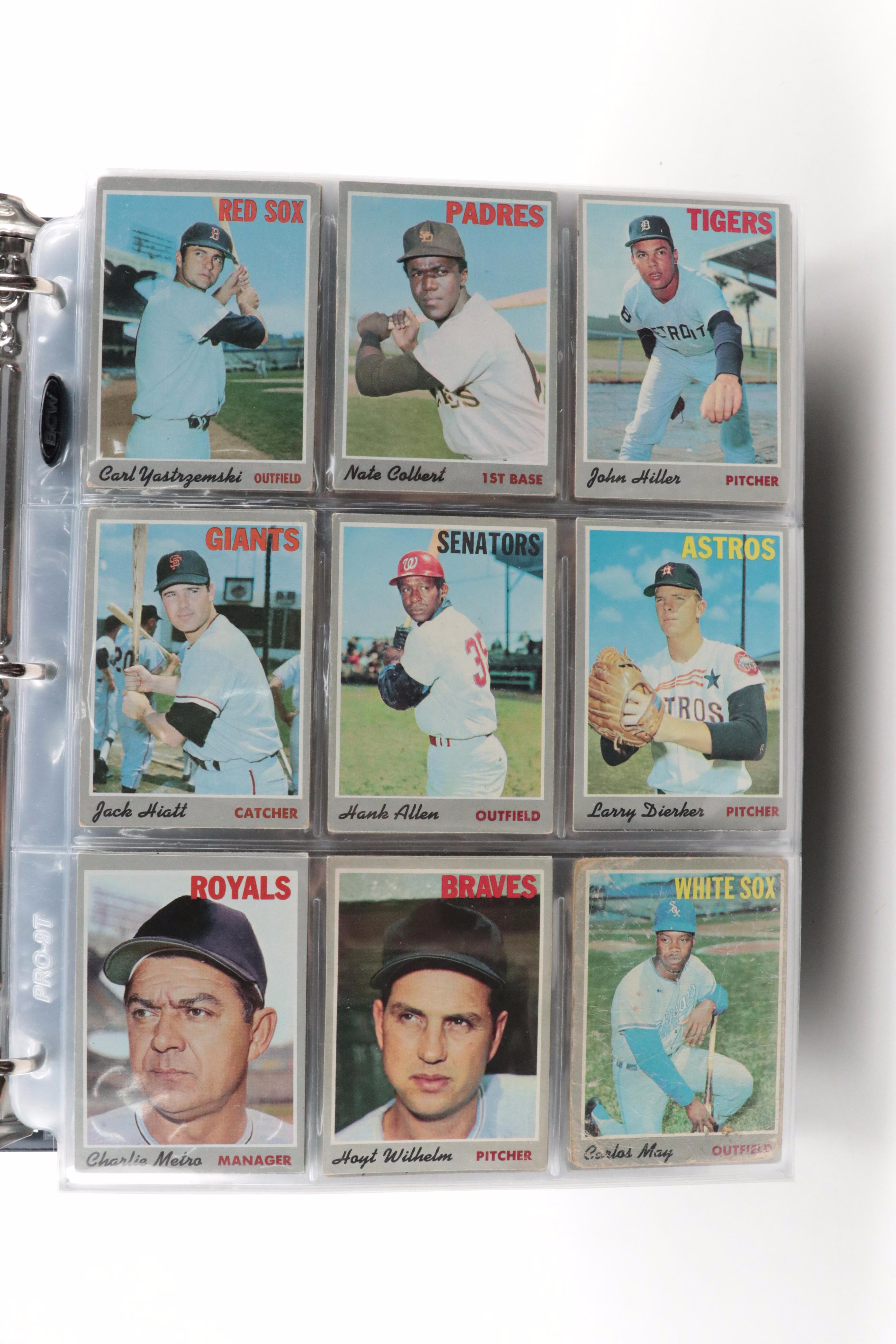 1970 Topps Near Complete Baseball Card Set Featuring Thurman Munson Rookie