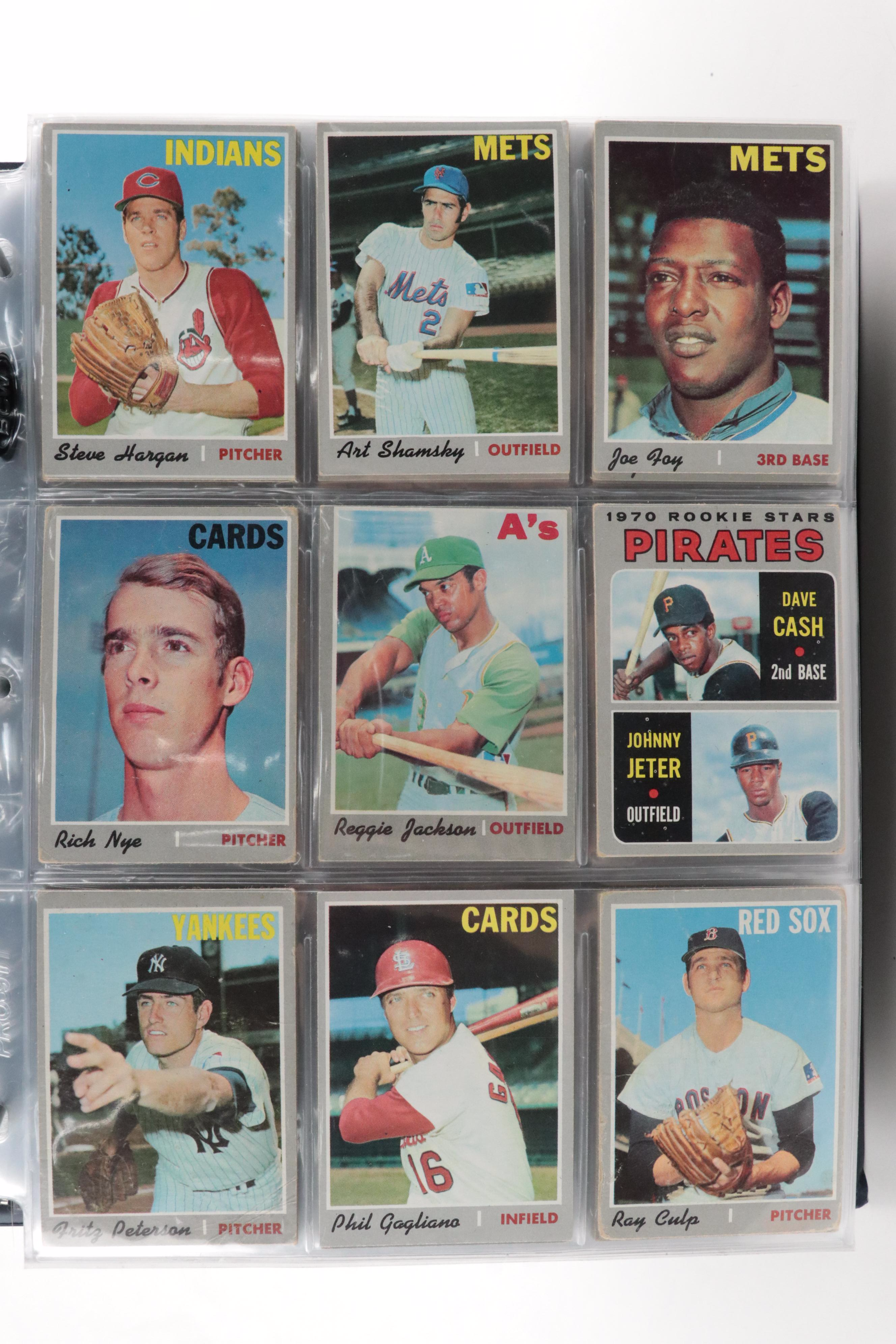 1970 Topps Near Complete Baseball Card Set Featuring Thurman Munson Rookie