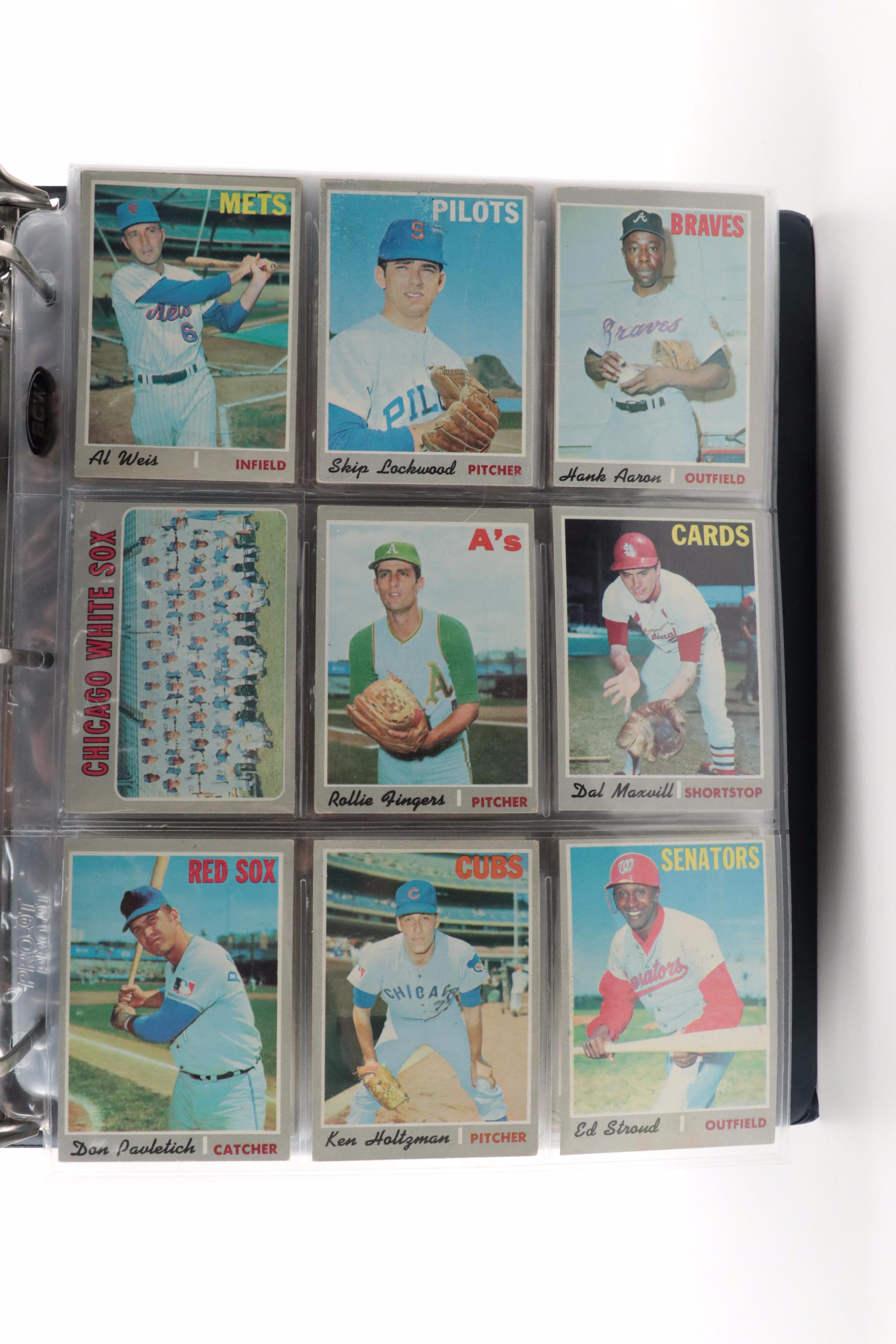 1970 Topps Near Complete Baseball Card Set Featuring Thurman Munson Rookie