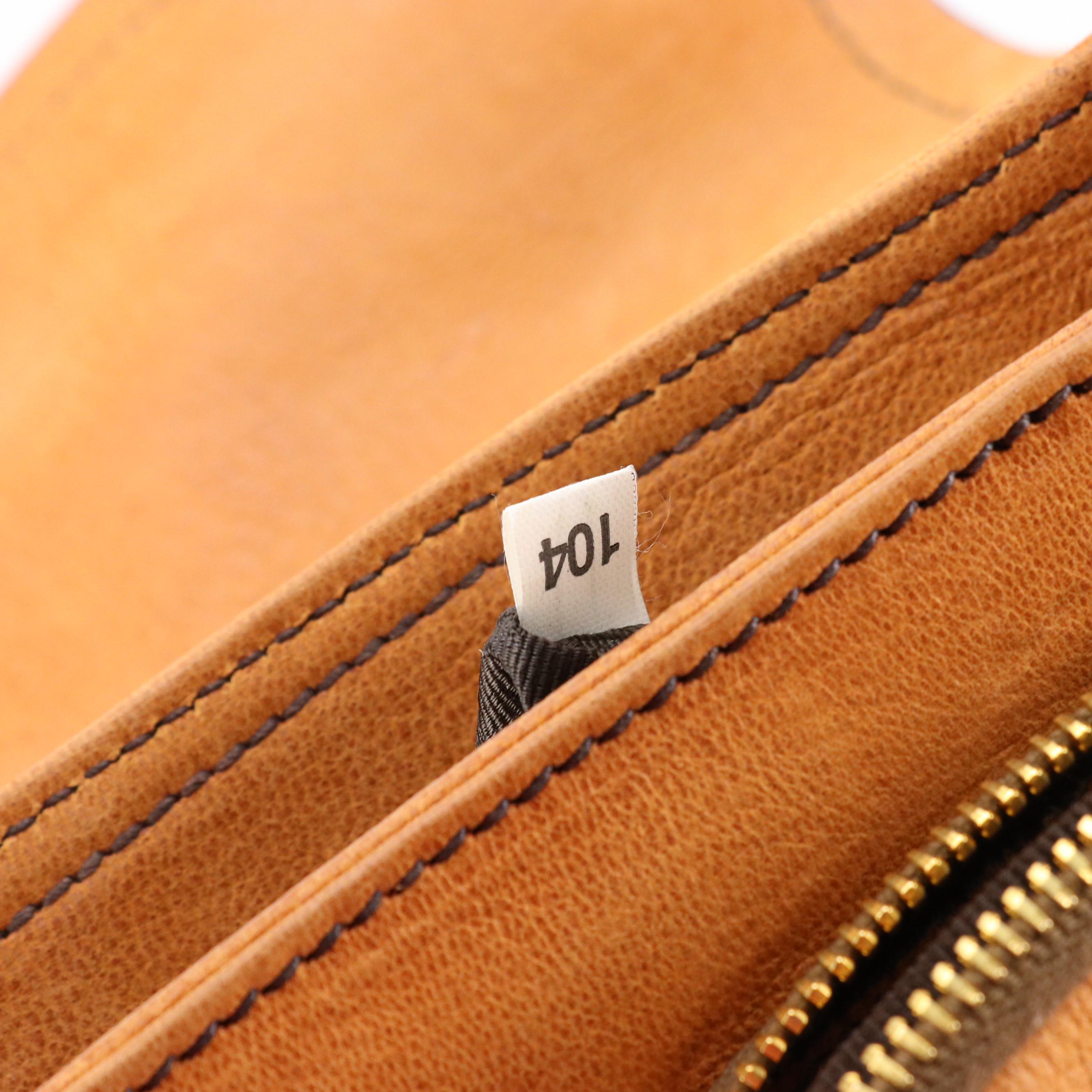 Prada Double-Pocket Buckle Front Shoulder Bag in Copper Leather