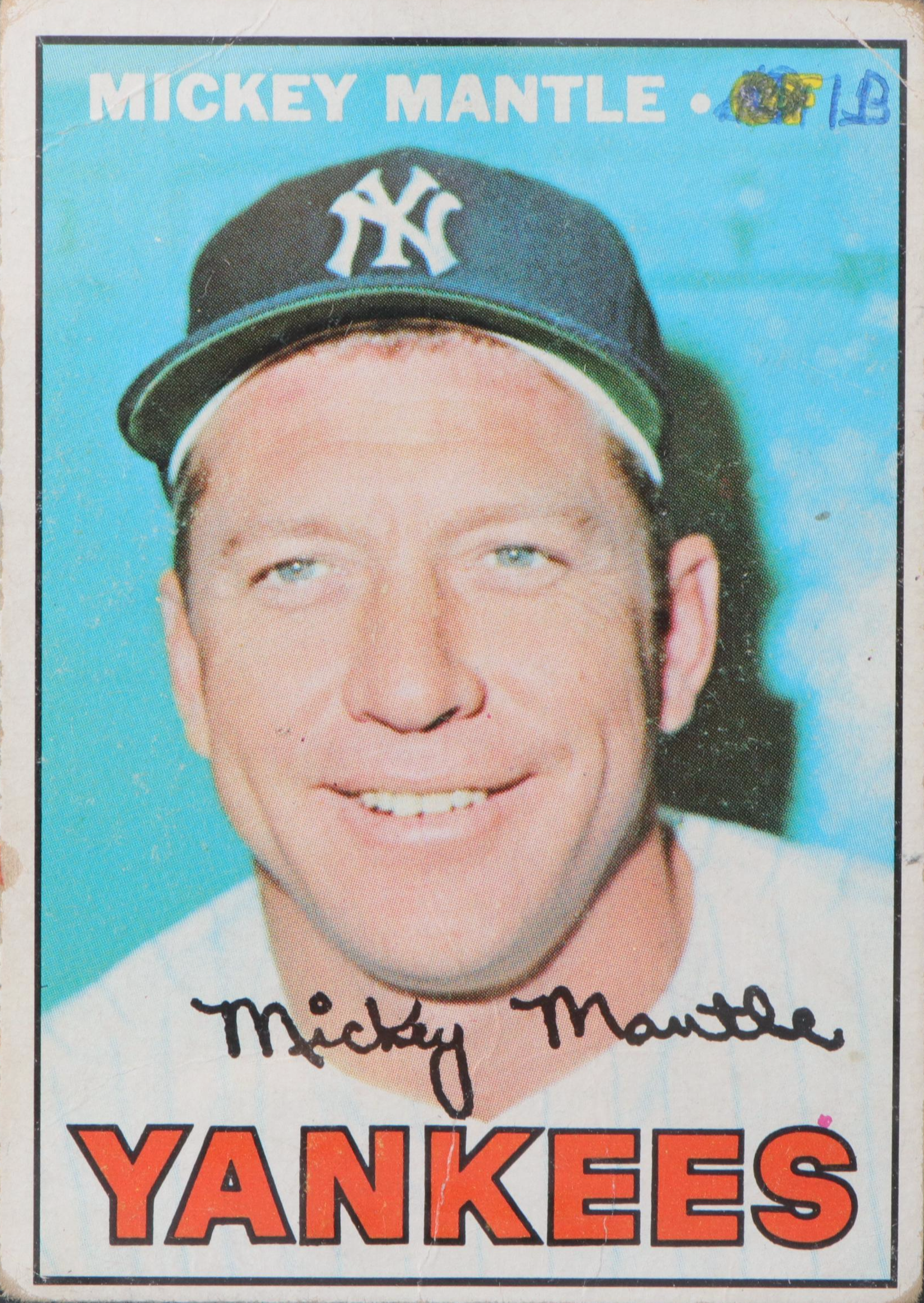 1967 Topps Mickey Mantle New York Yankees #150 Baseball Card