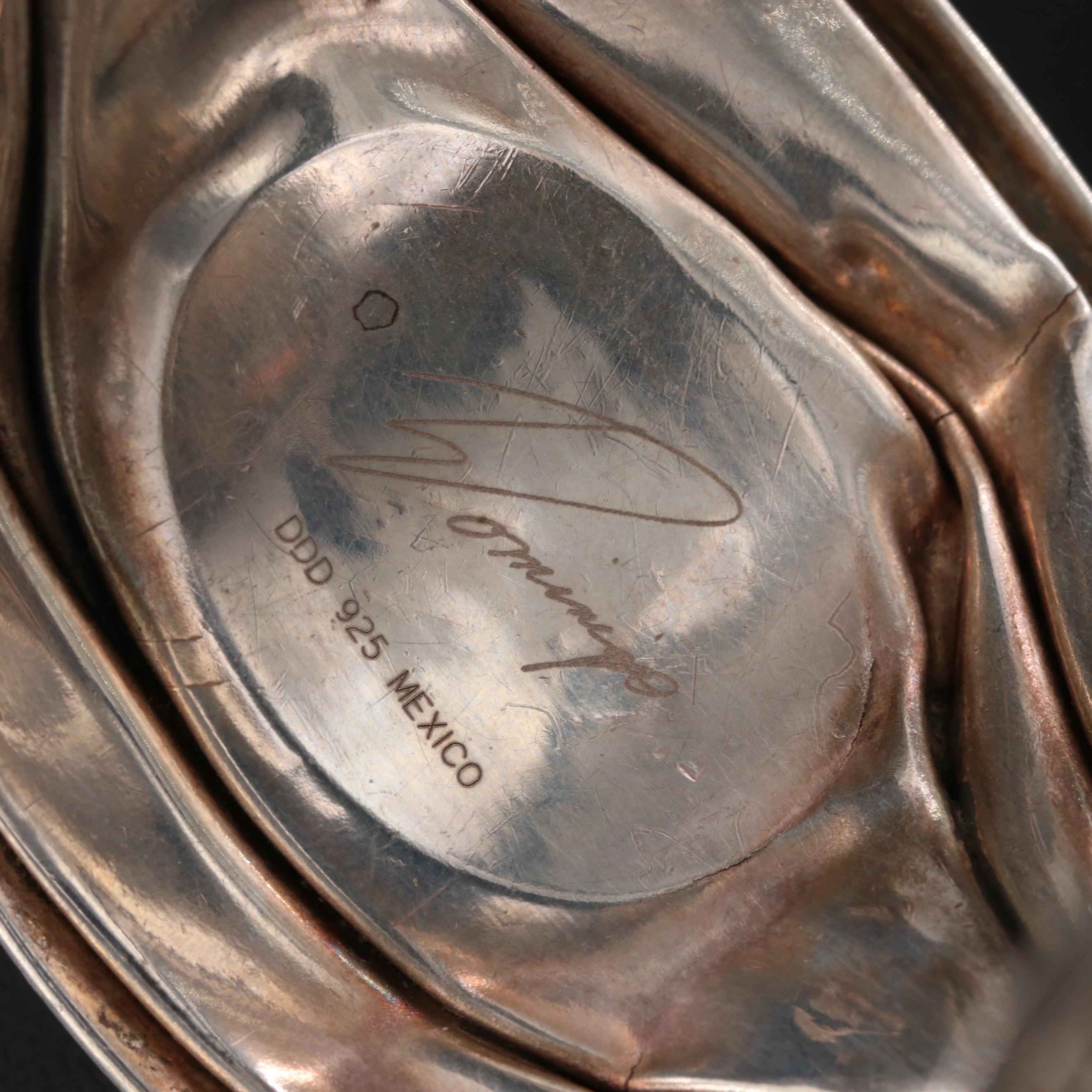 Dominique Dinouart Mexican Sterling Malachite Signed Cuff