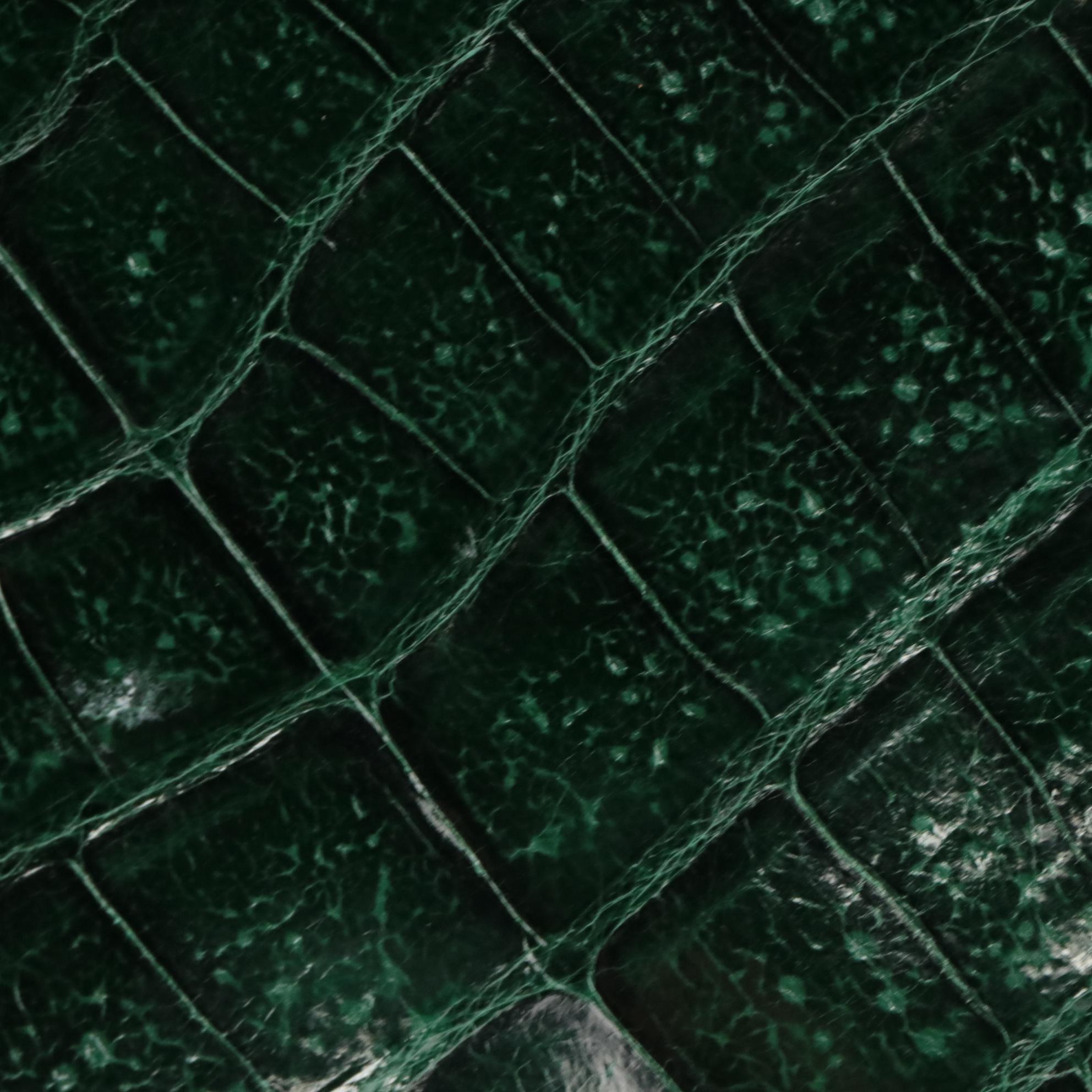 Neiman Marcus Grained Leather Flap Clutch, Embossed Crossbody Kiss-lock Clutch