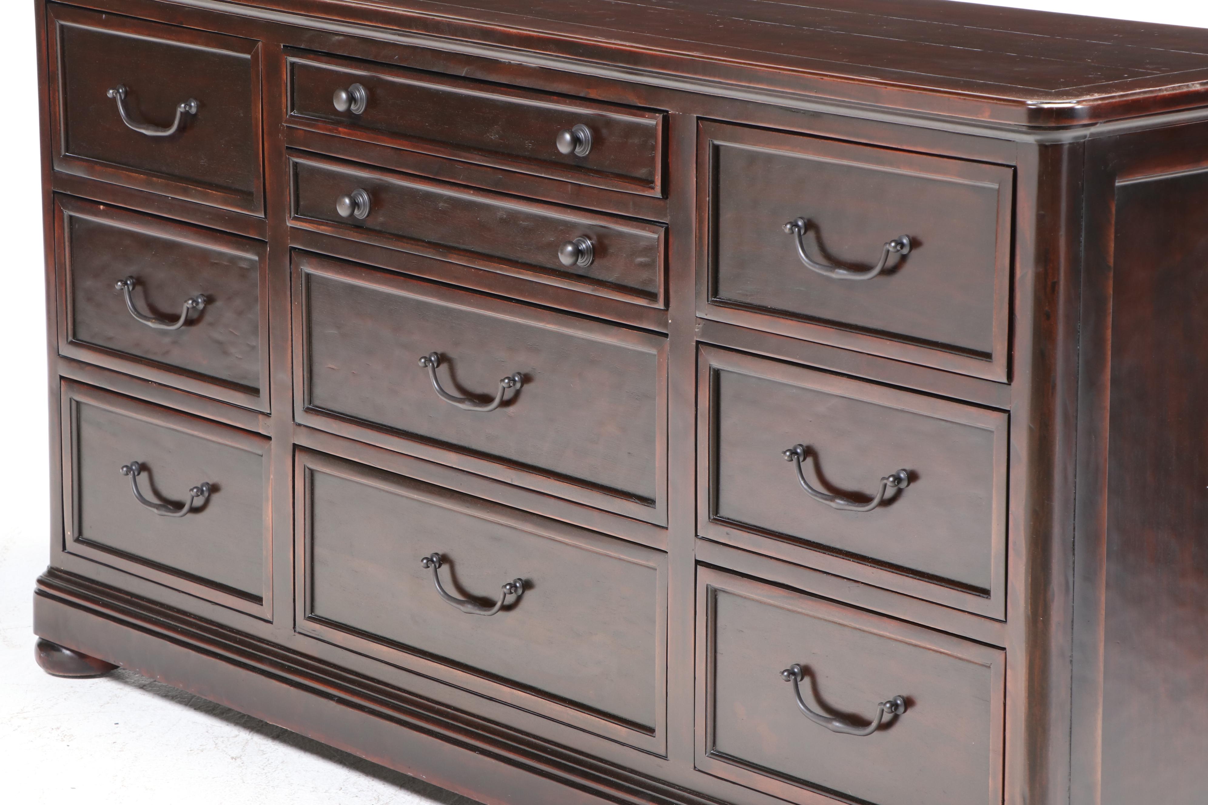 Bernhardt "Vintage Patina" Mahogany Ten-Drawer Chest
