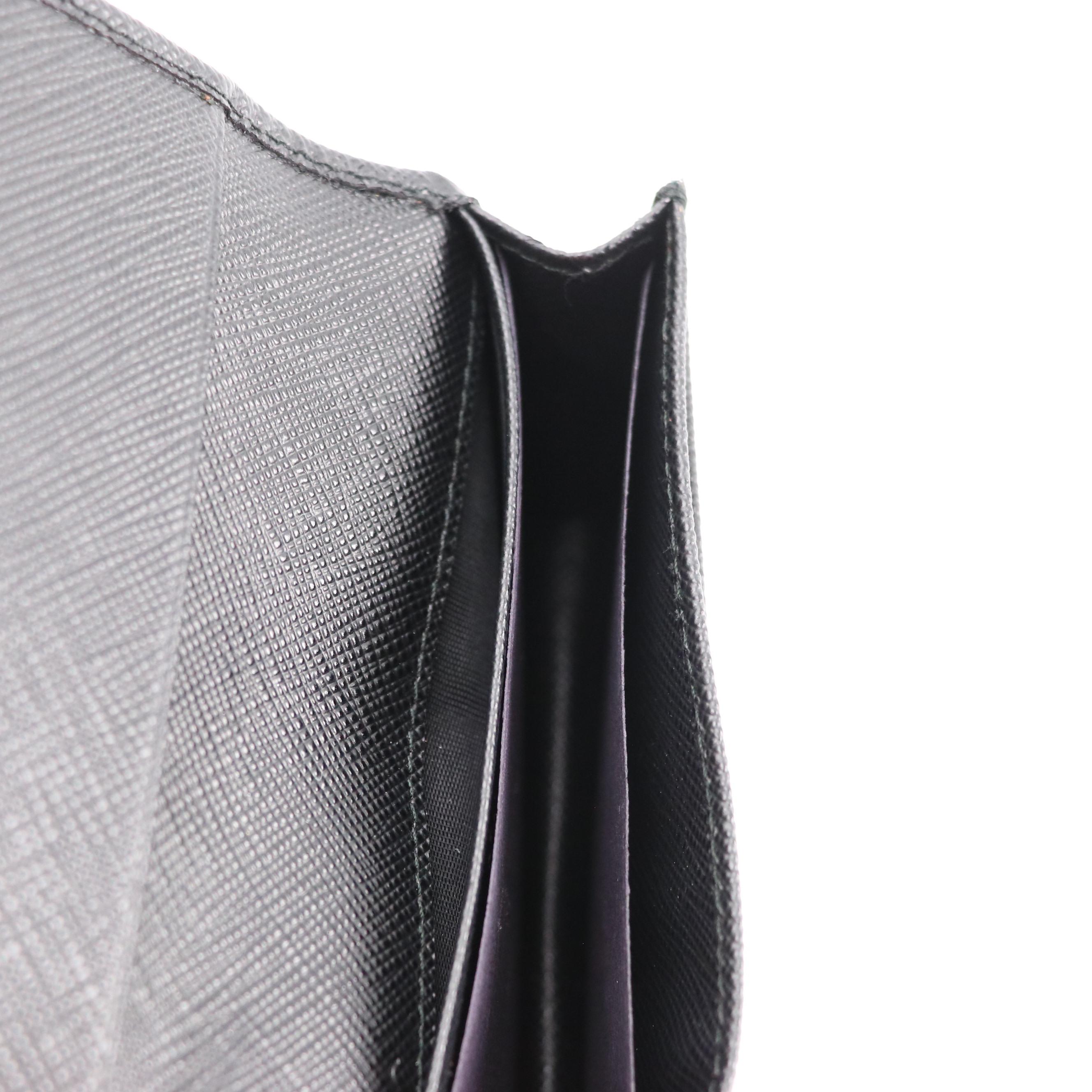 Prada Compact Wallet Wristlet 1MC439 in Saffiano Leather with Tag