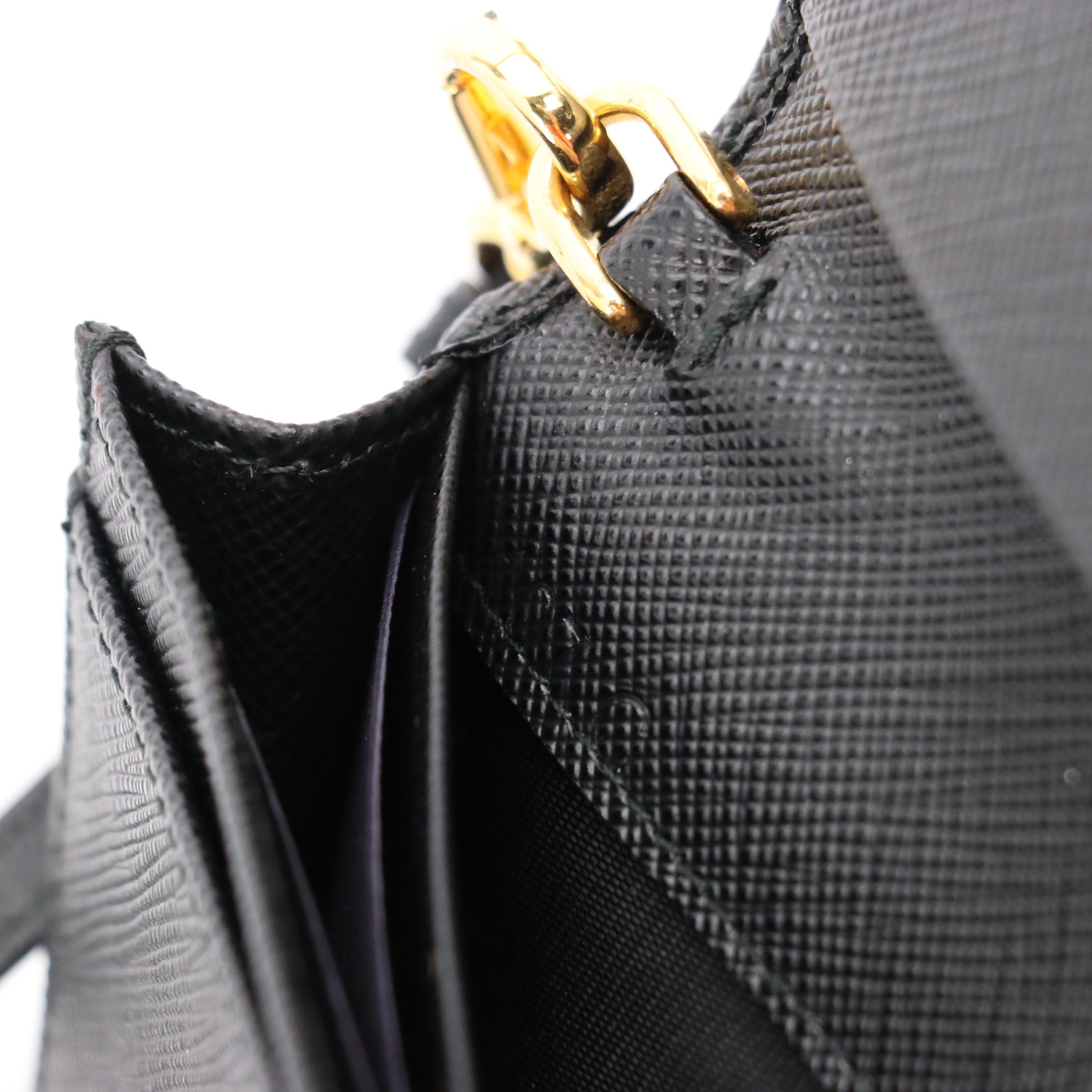 Prada Compact Wallet Wristlet 1MC439 in Saffiano Leather with Tag