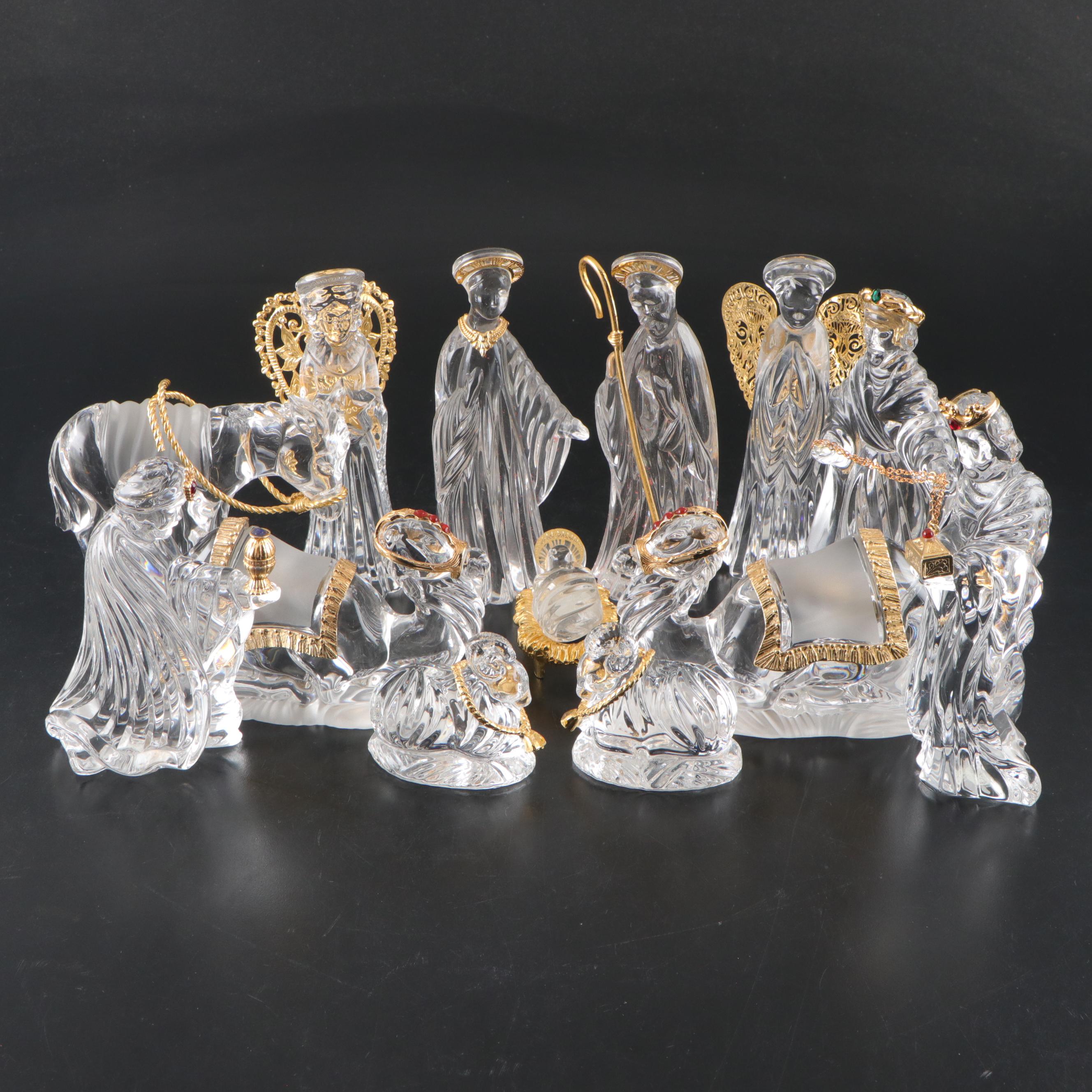 Gorham Crystal Nativity Set