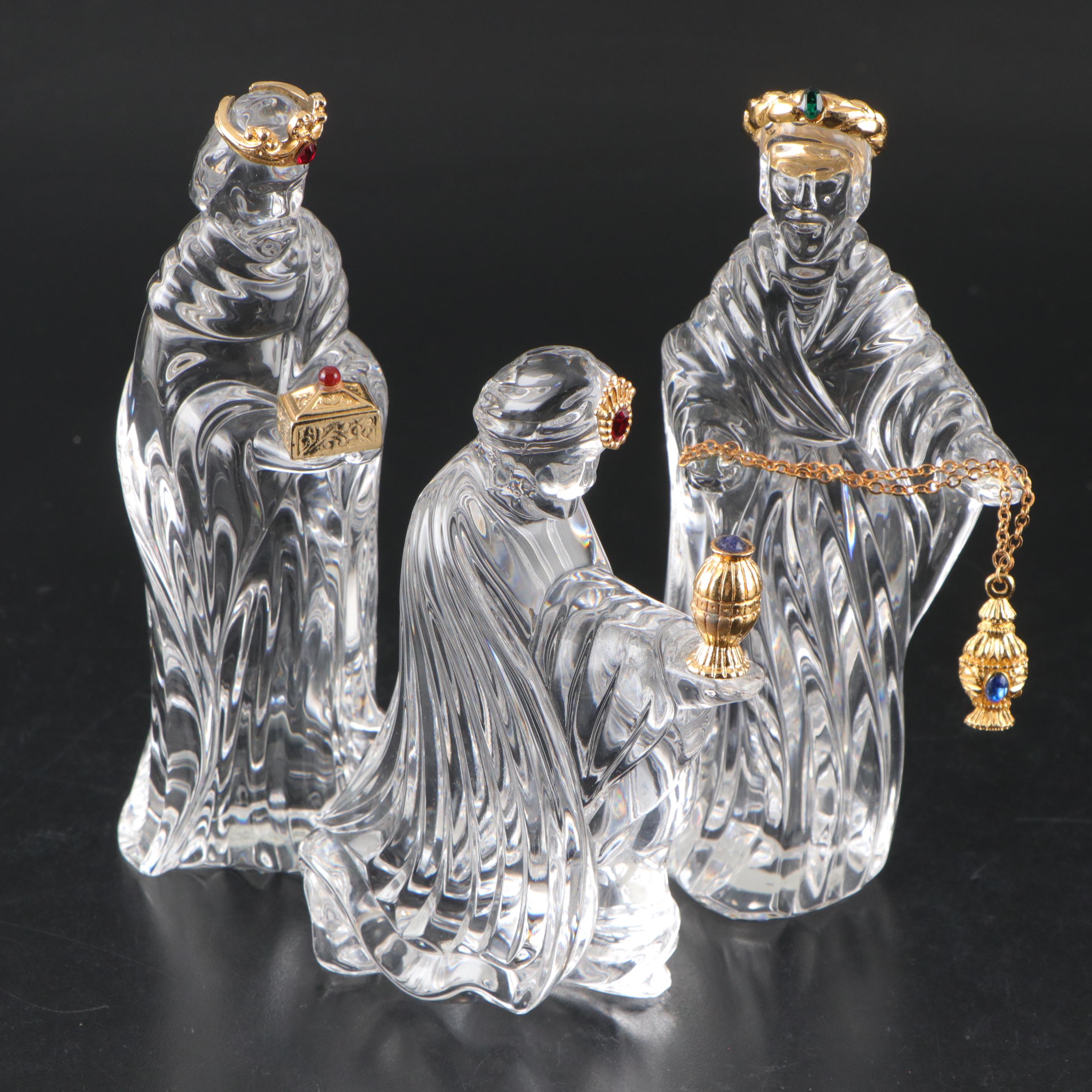 Gorham Crystal Nativity Set