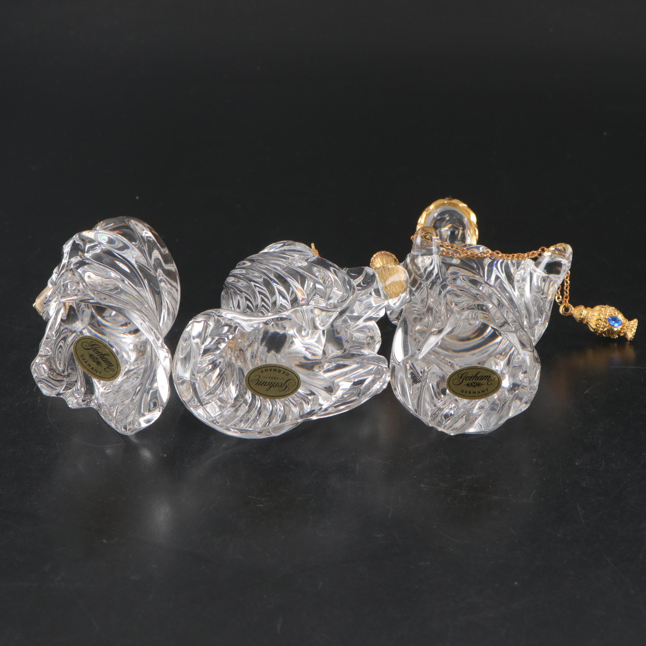 Gorham Crystal Nativity Set
