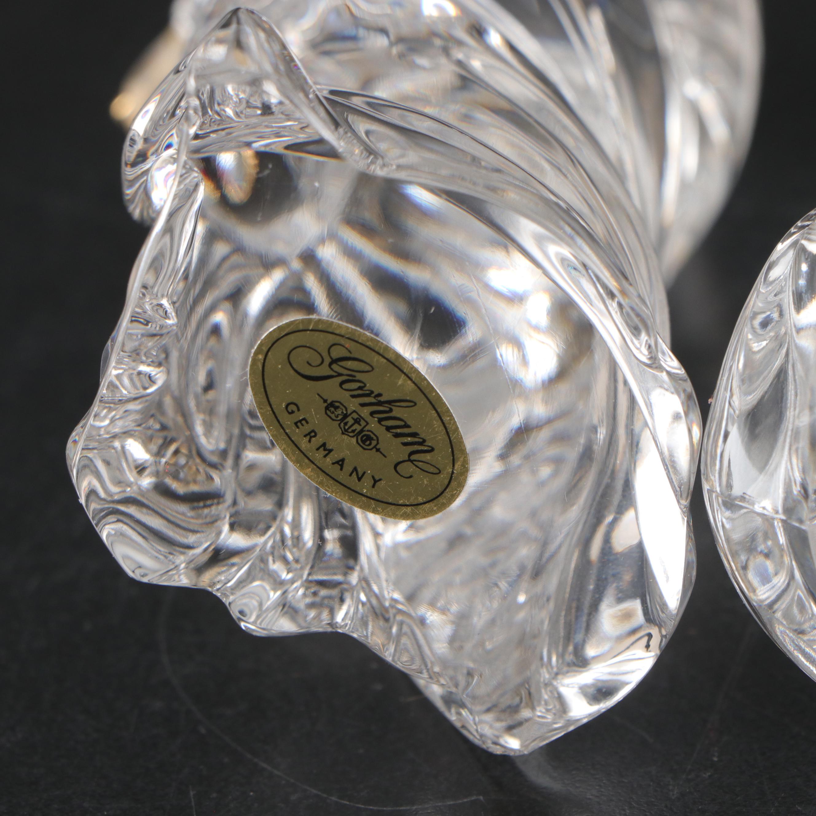 Gorham Crystal Nativity Set