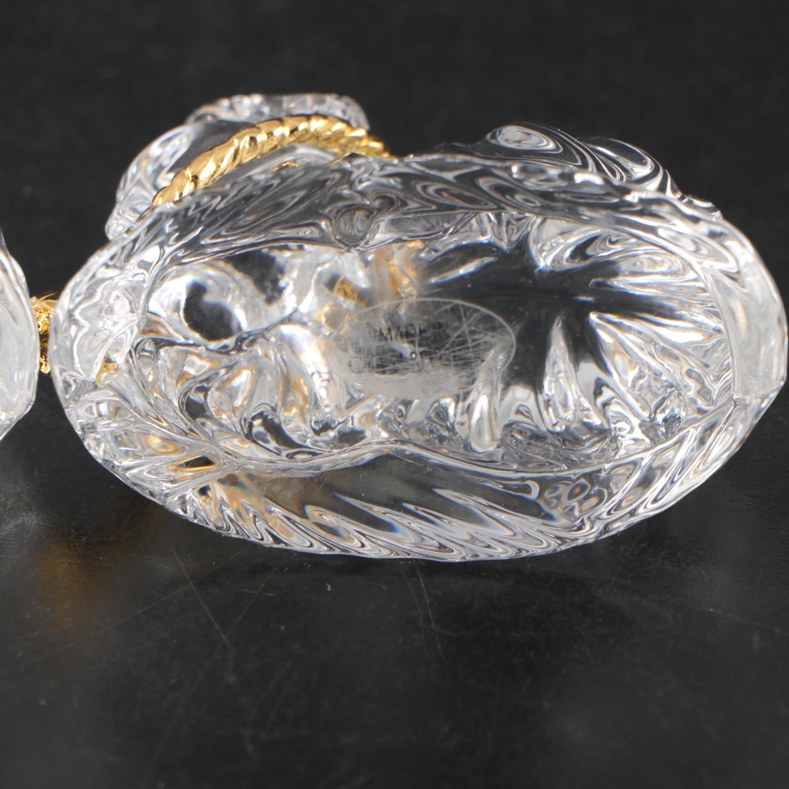 Gorham Crystal Nativity Set