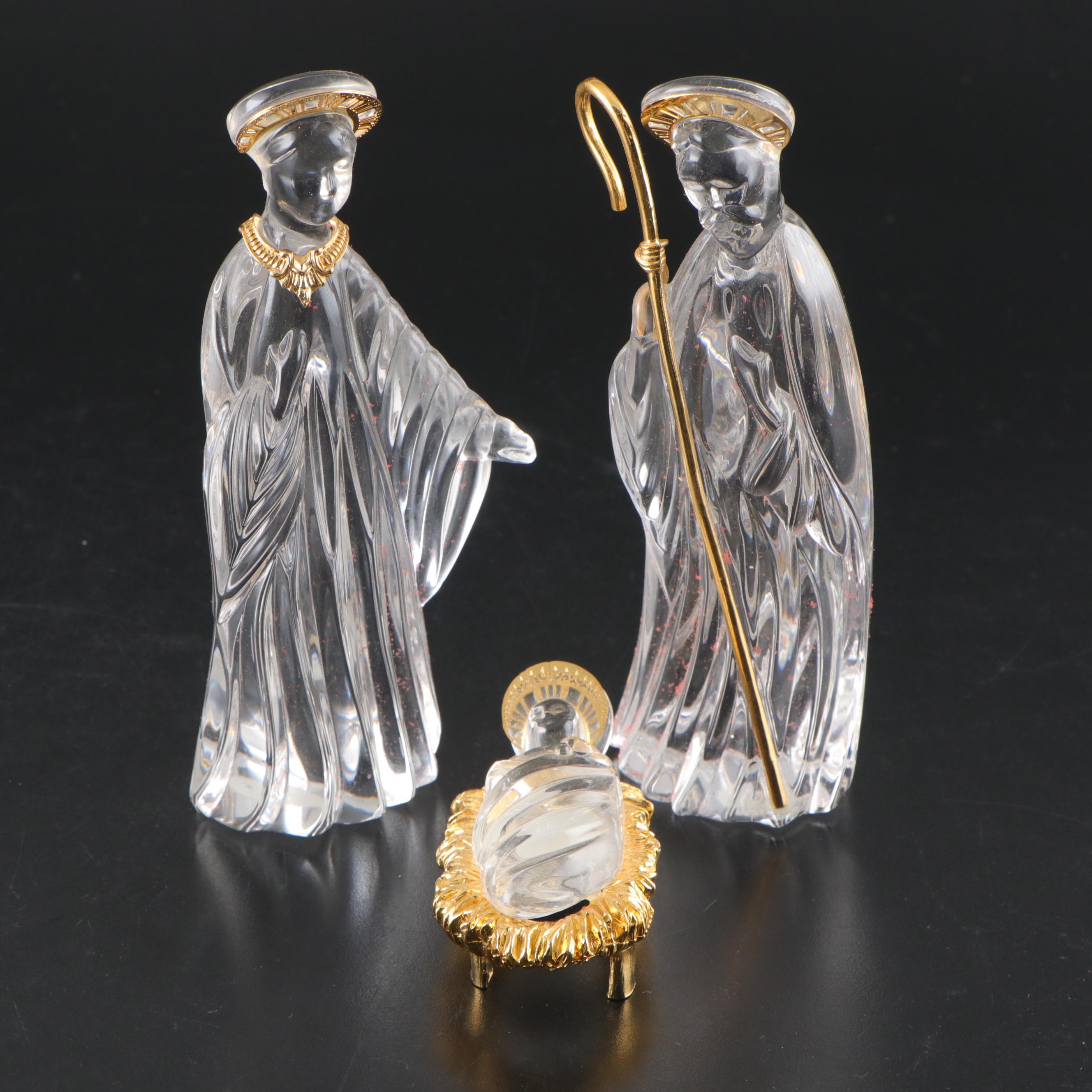 Gorham Crystal Nativity Set