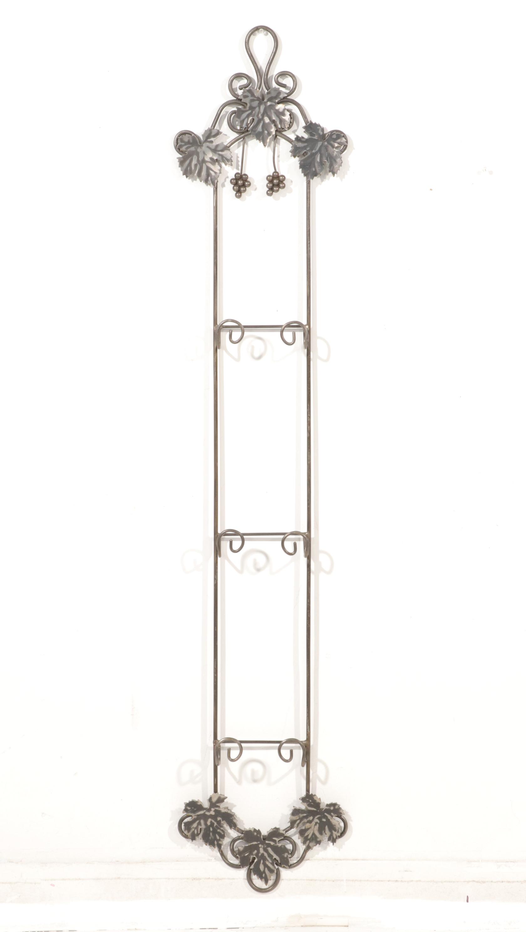 Grape Motif Plate Display Wall Rack, Picture Frame, and Other Wall Decor