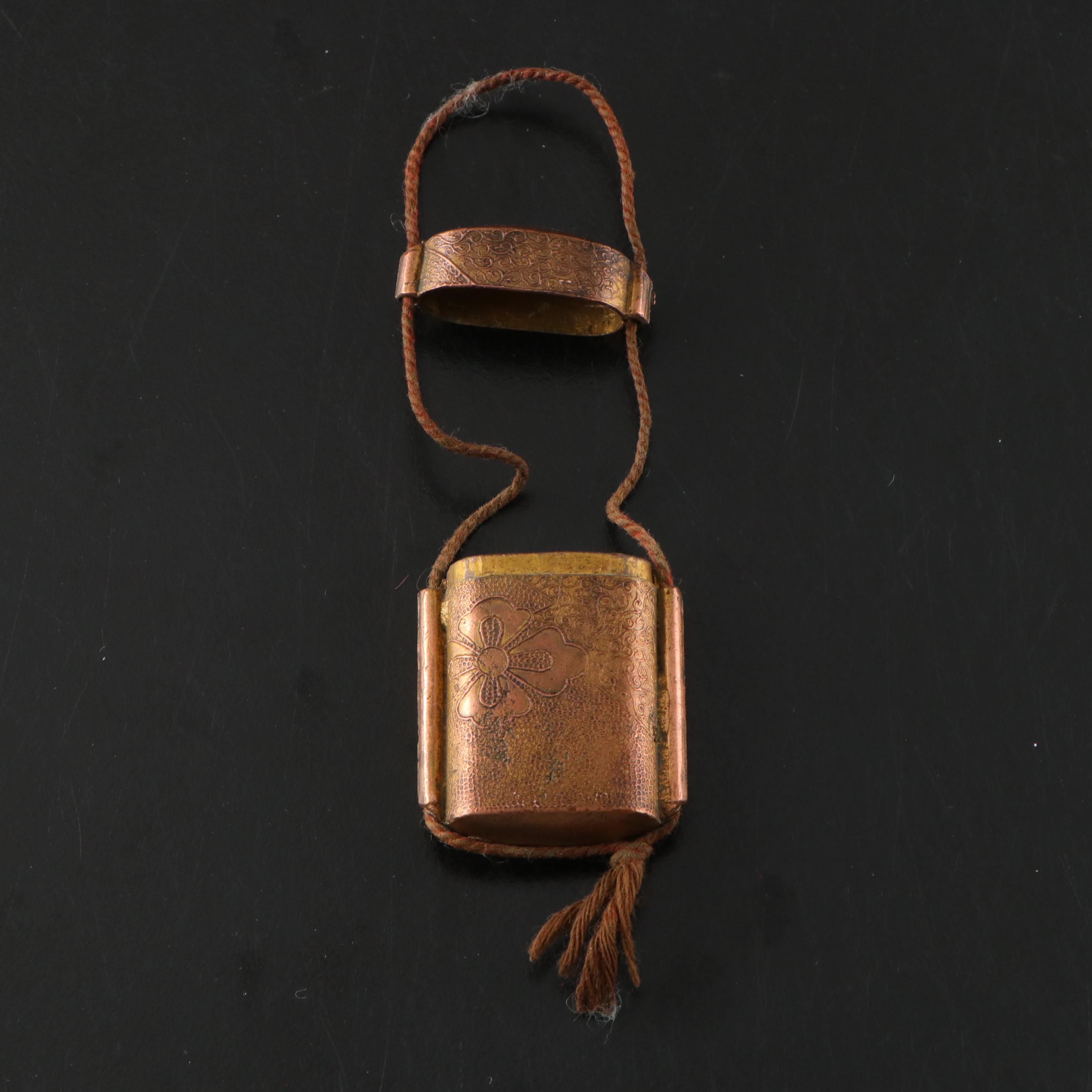 Japanese Gilt Bronze Inro Box, Edo Period