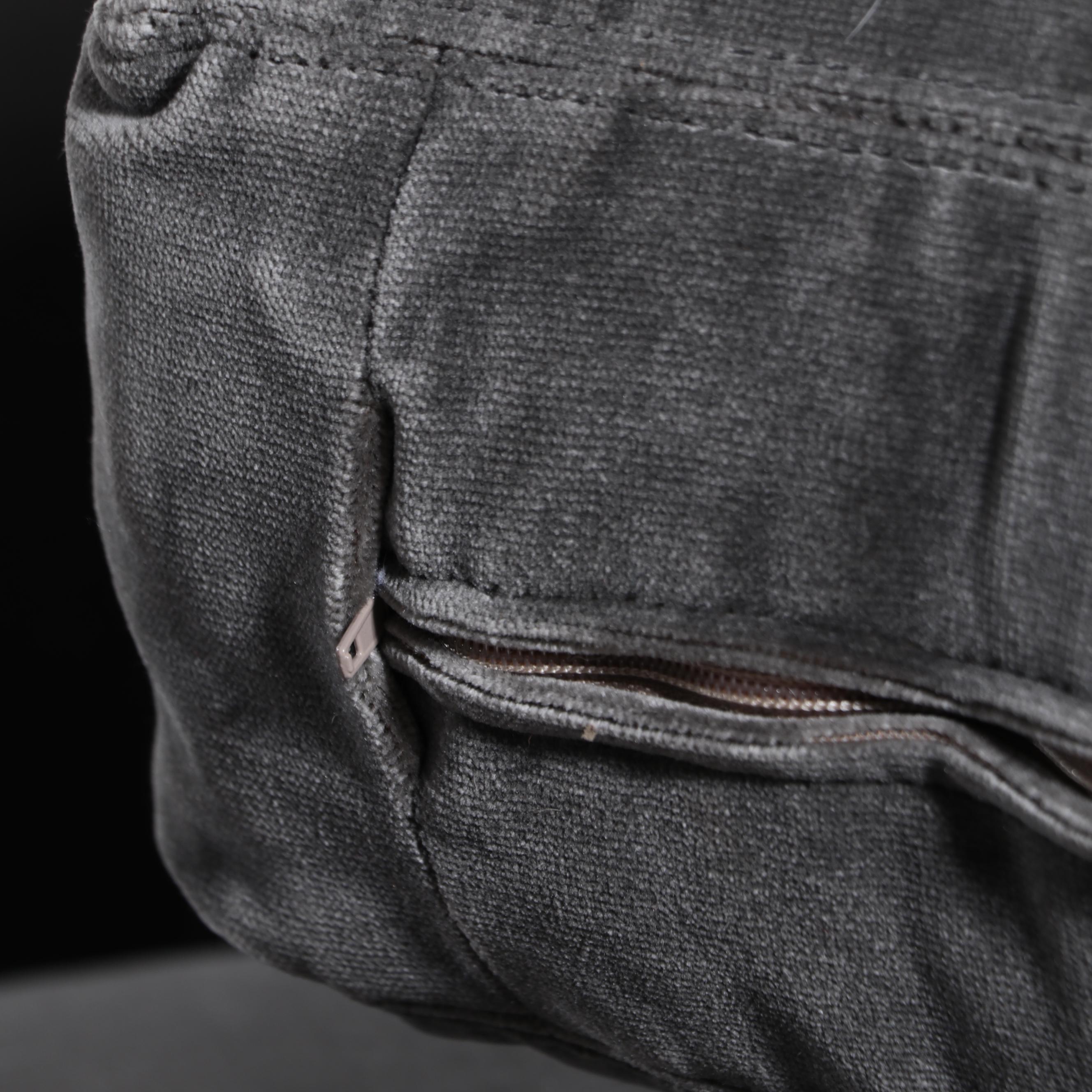 Lee Industries Contemporary Velvet Upholstered Sectional Sofa