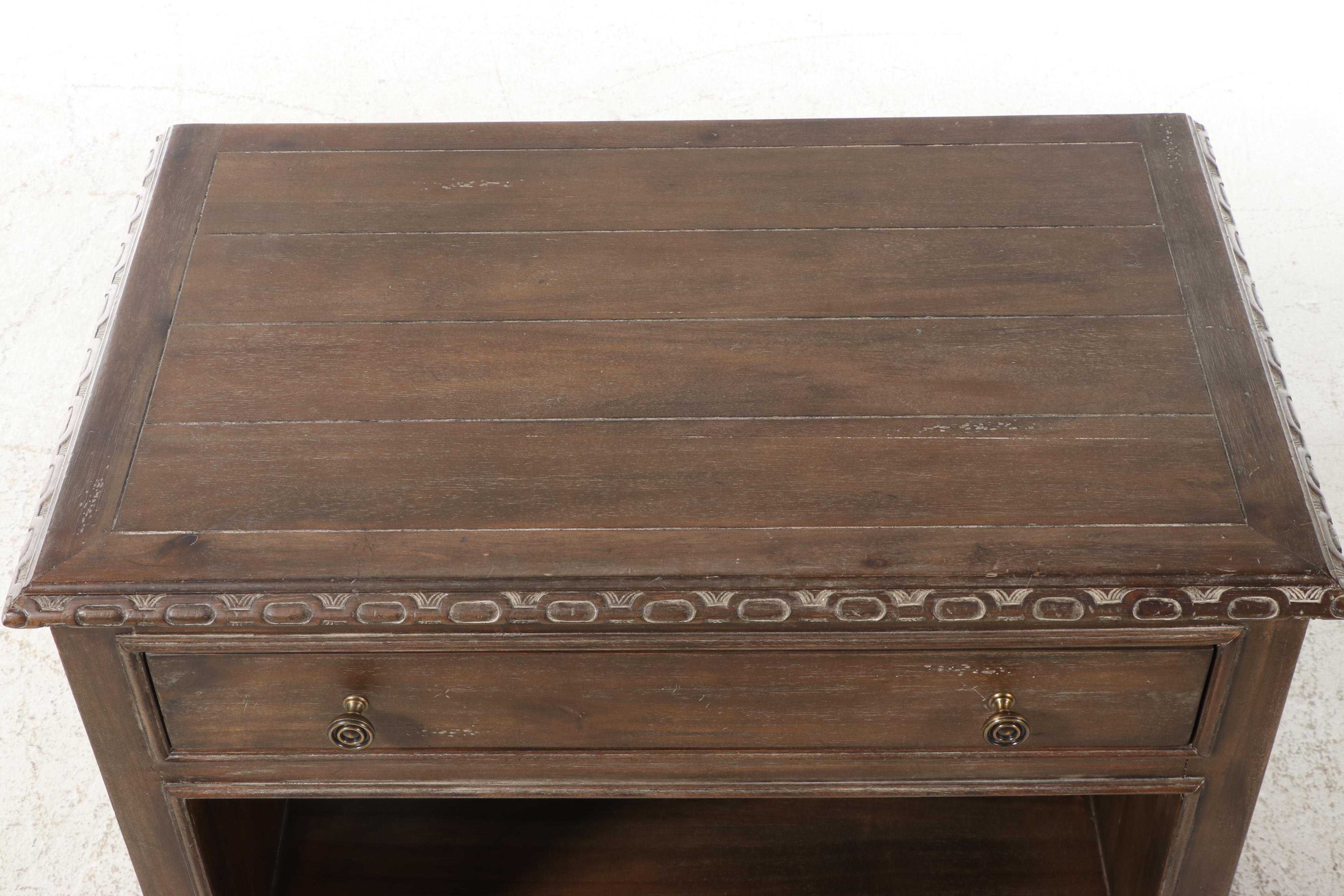 Restoration Hardware "French Empire" Hardwood Open Nightstand