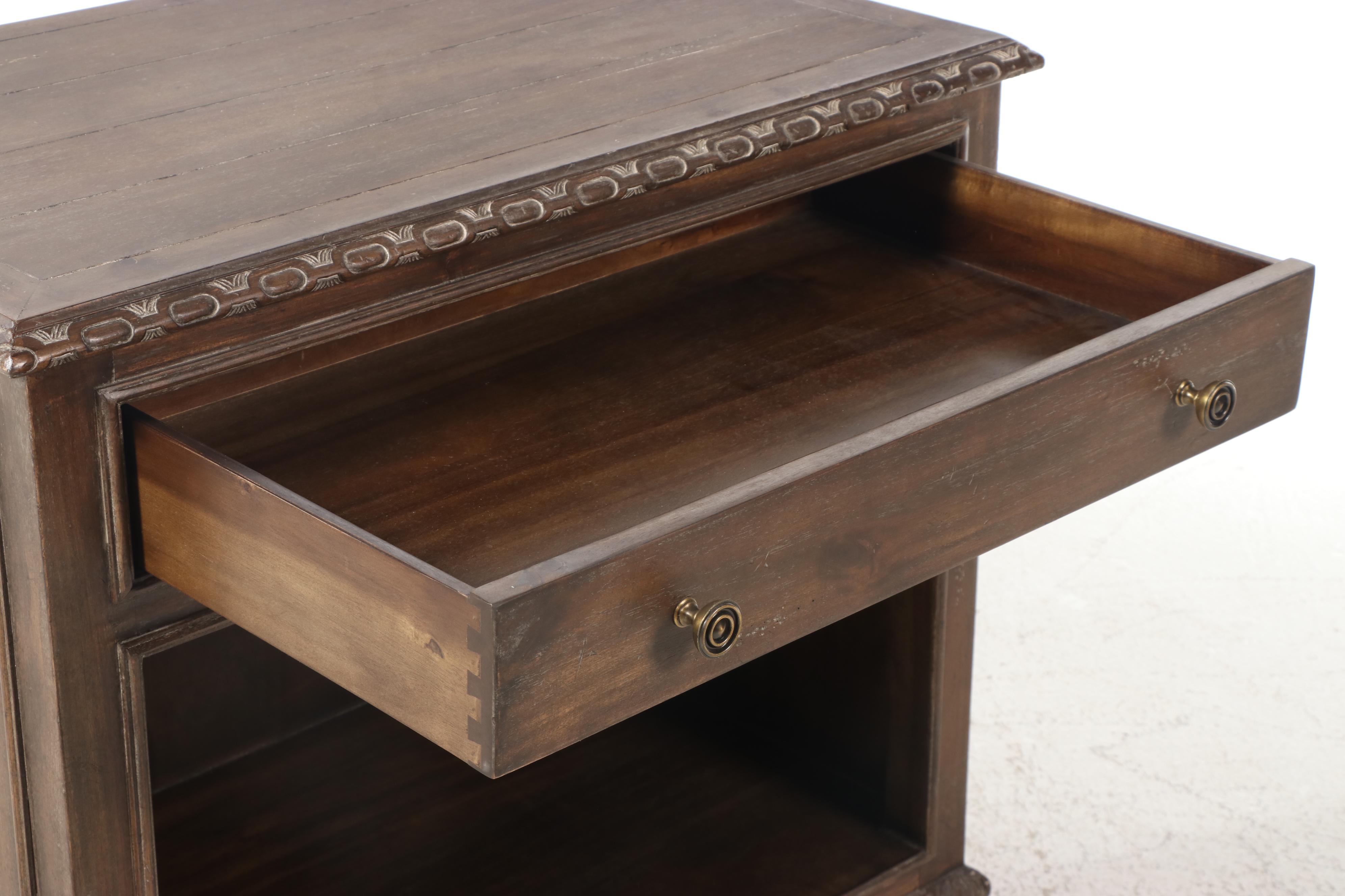Restoration Hardware "French Empire" Hardwood Open Nightstand