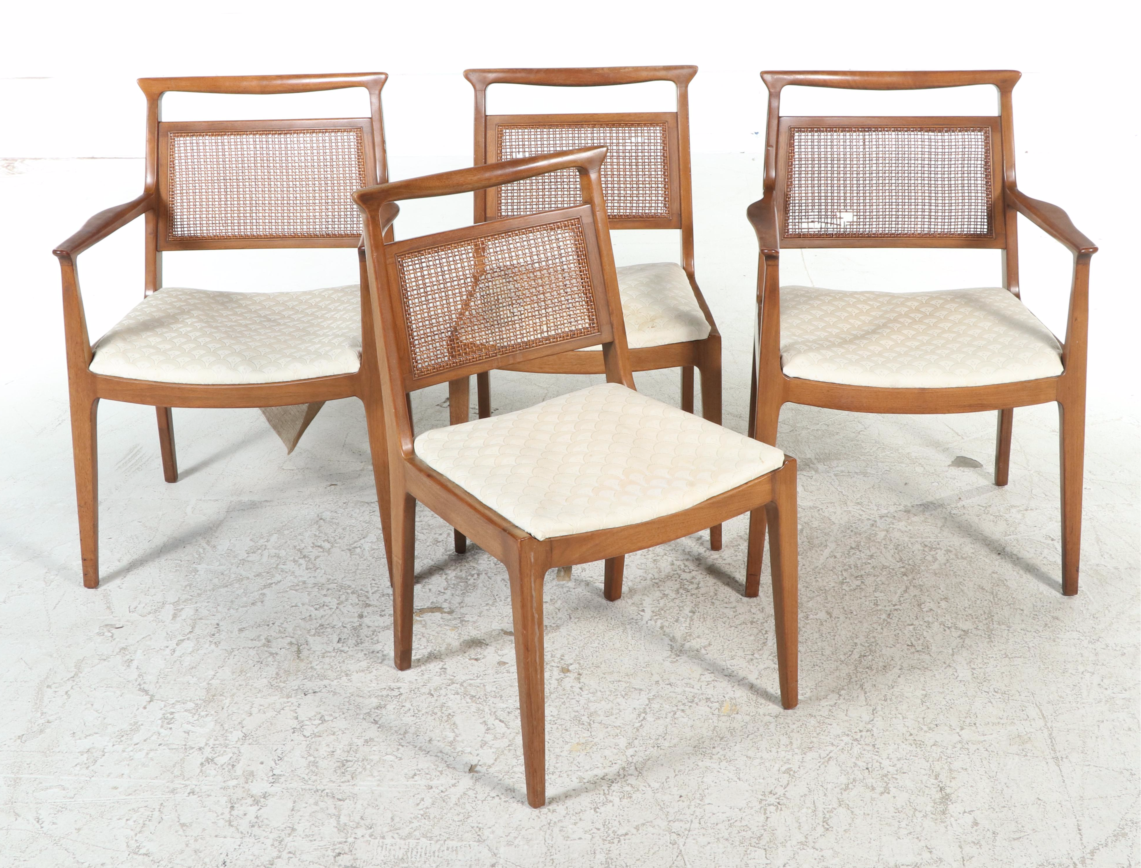 Mid Century Modern Wooden Dining Table and Chairs, Mid to Late 20th Century