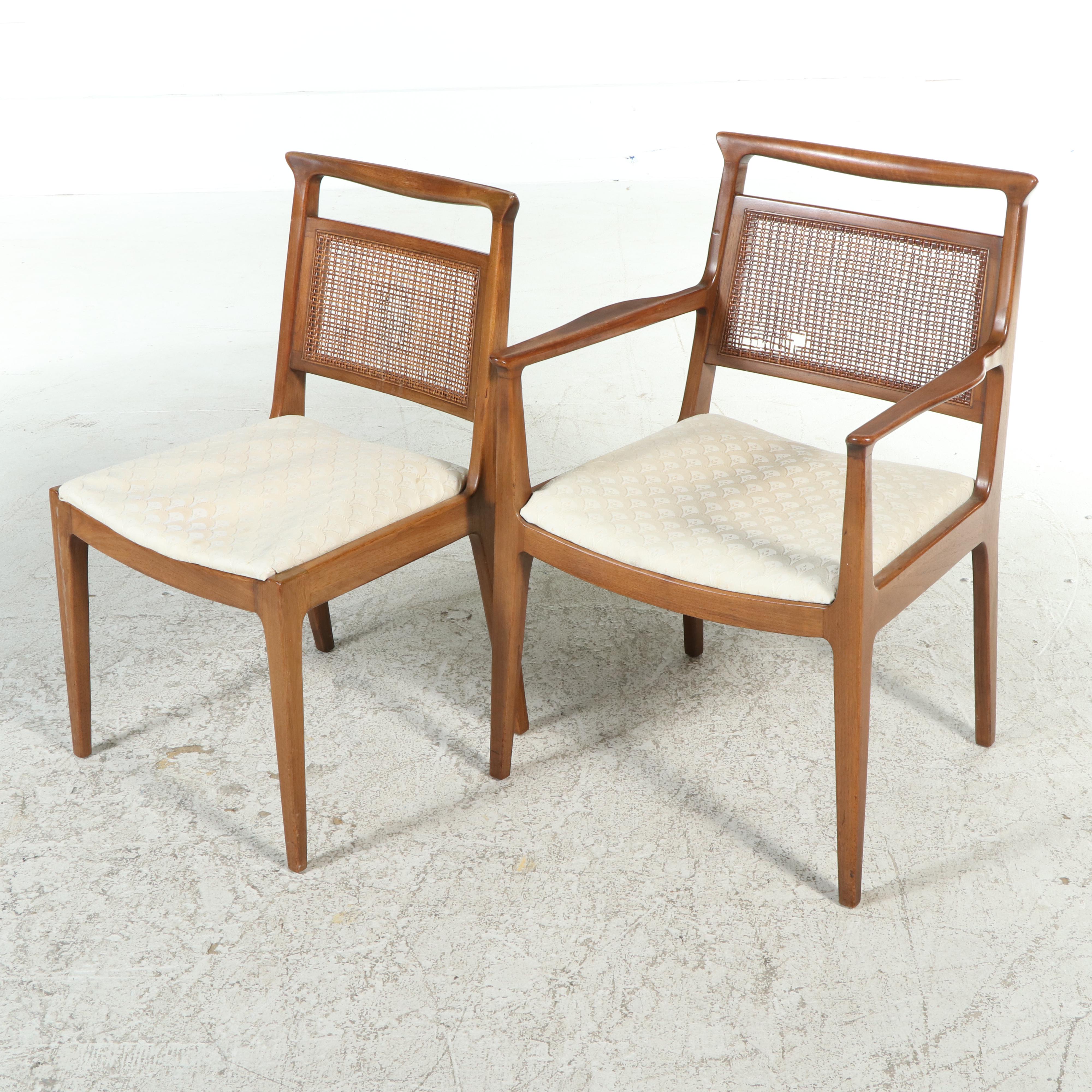 Mid Century Modern Wooden Dining Table and Chairs, Mid to Late 20th Century