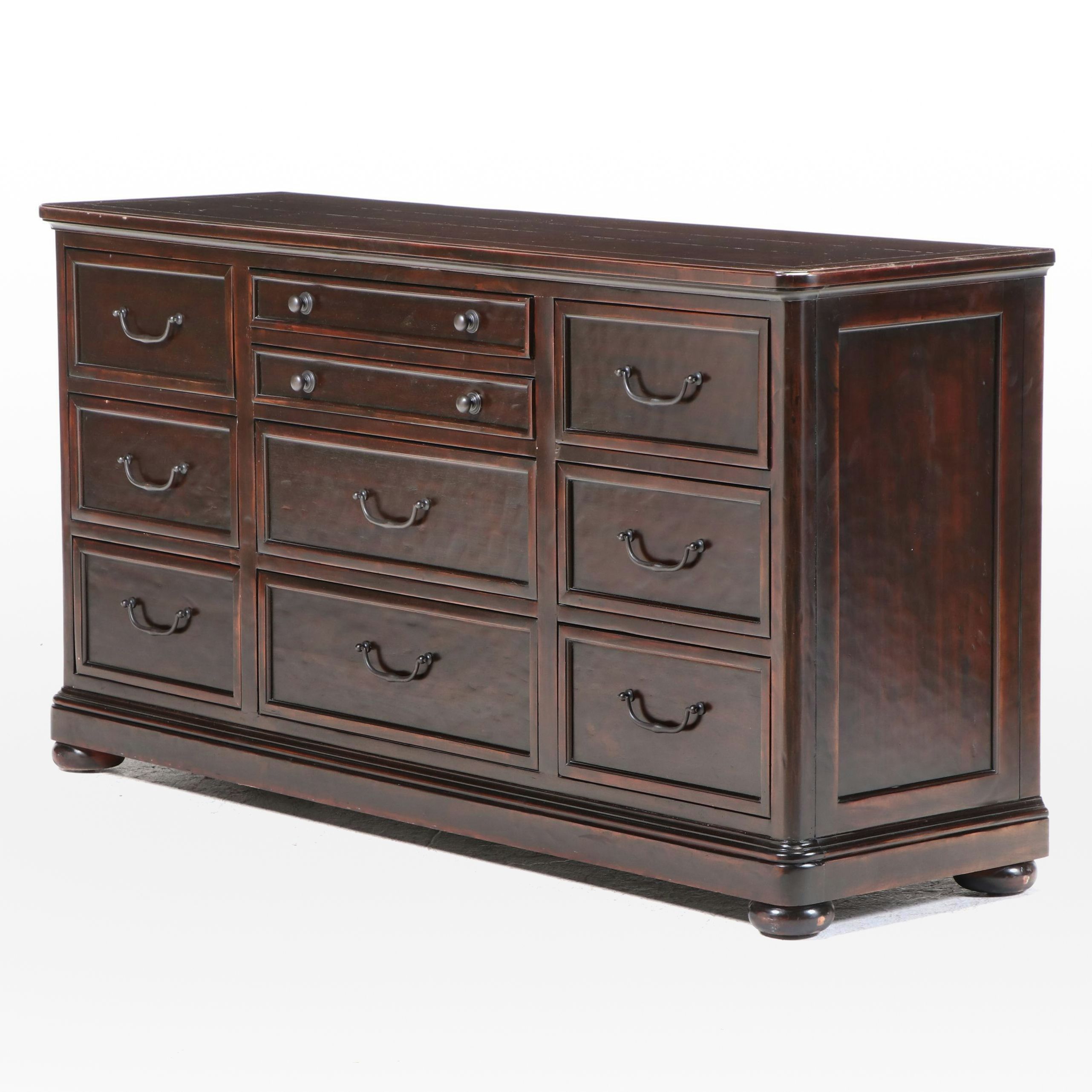 Bernhardt "Vintage Patina" Mahogany Ten-Drawer Chest