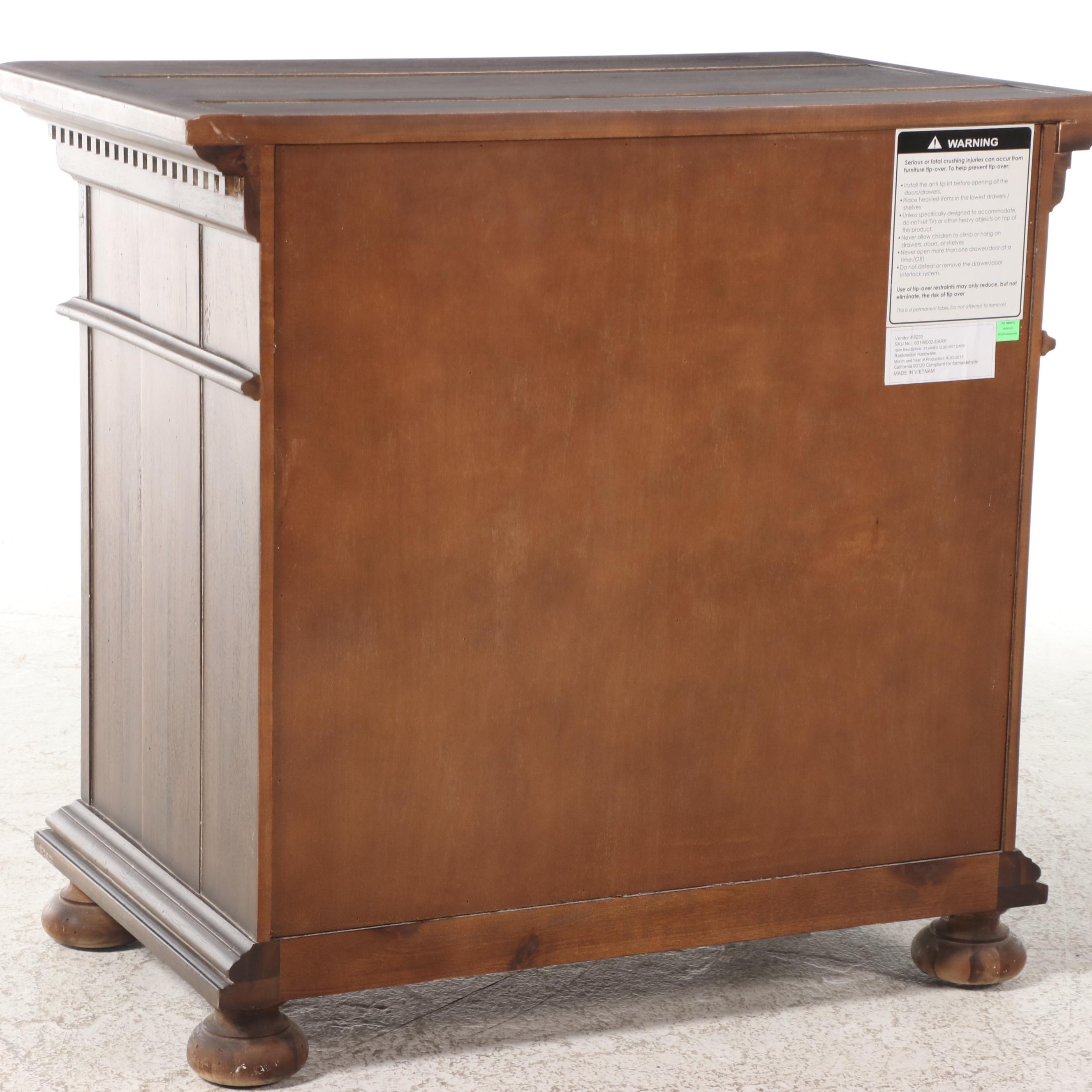 Restoration Hardware "St. James" Closed Nightstand, 2015