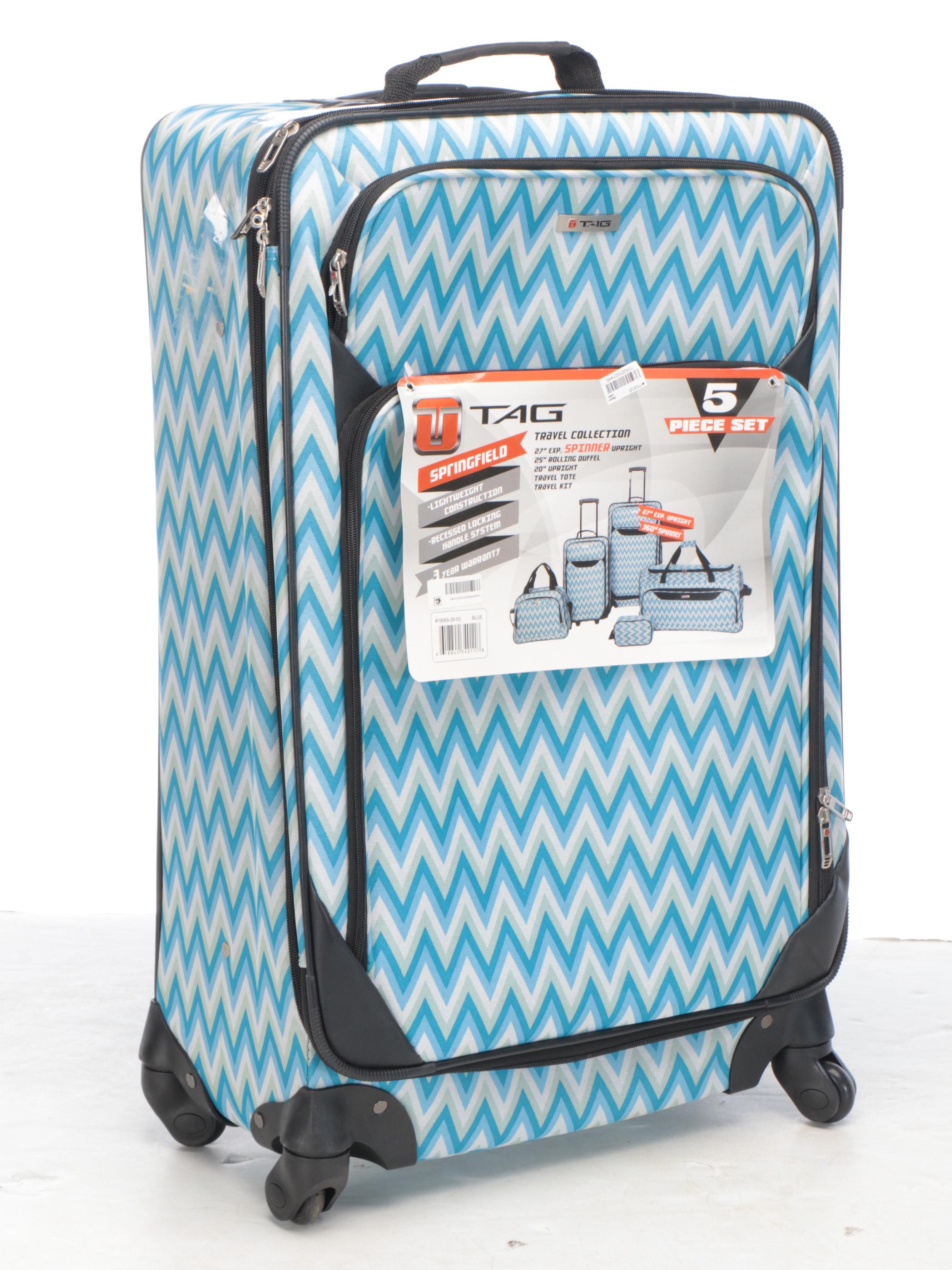 Tag Springfield 5-Piece Luggage Set with Duffel Bag, Crossbody, and Other Bags