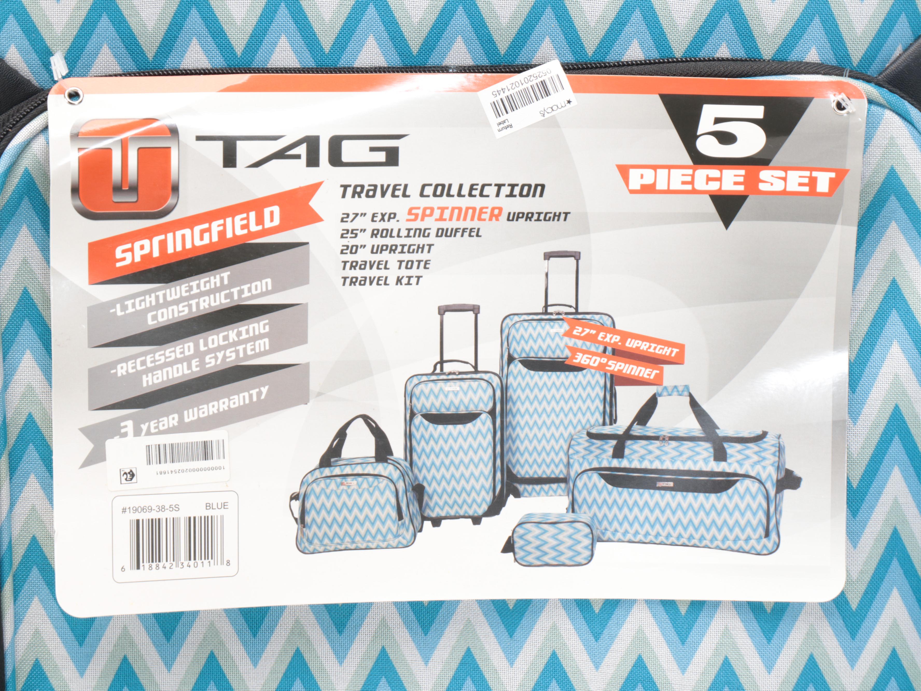Tag Springfield 5-Piece Luggage Set with Duffel Bag, Crossbody, and Other Bags