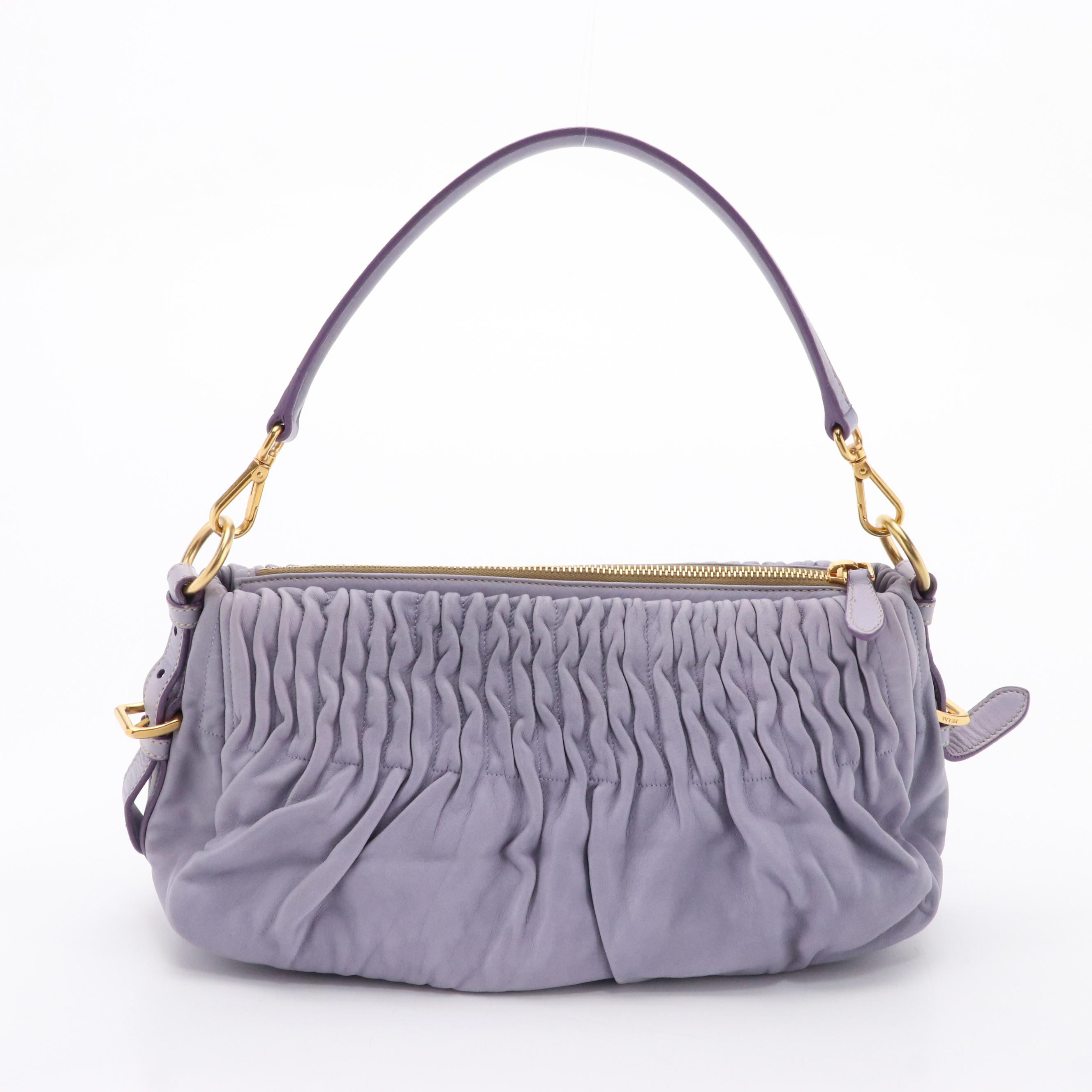 Prada Shoulder Bag in Gaufré Nappa Leather