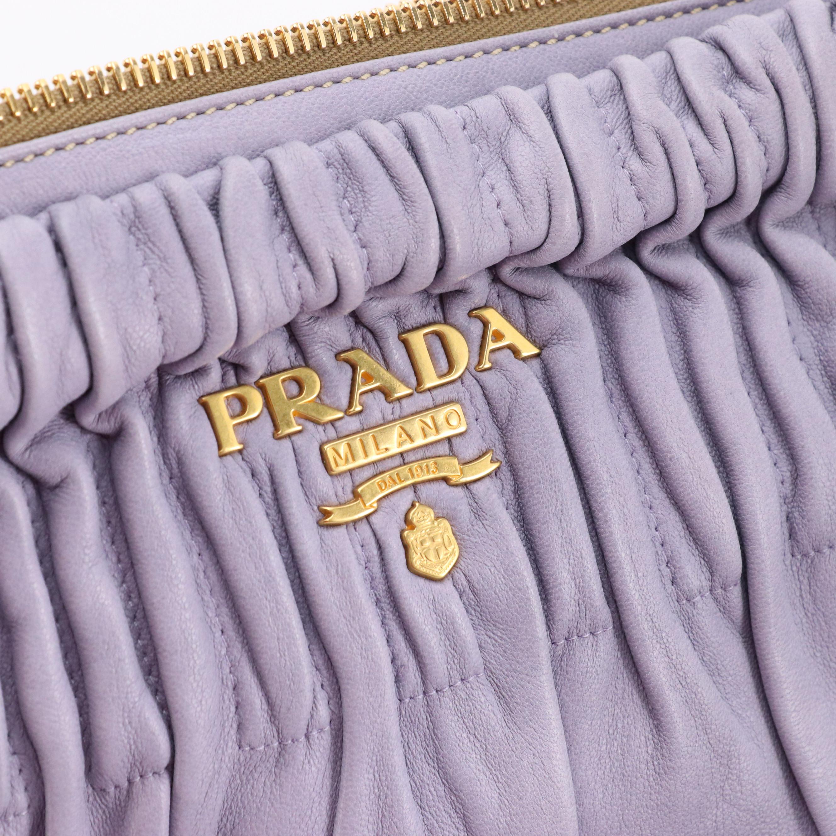 Prada Shoulder Bag in Gaufré Nappa Leather