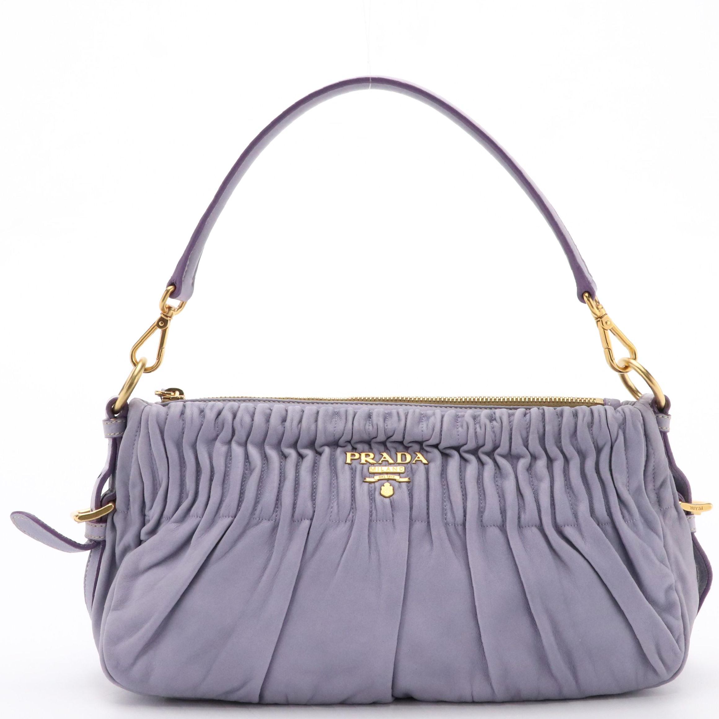 Prada Shoulder Bag in Gaufré Nappa Leather