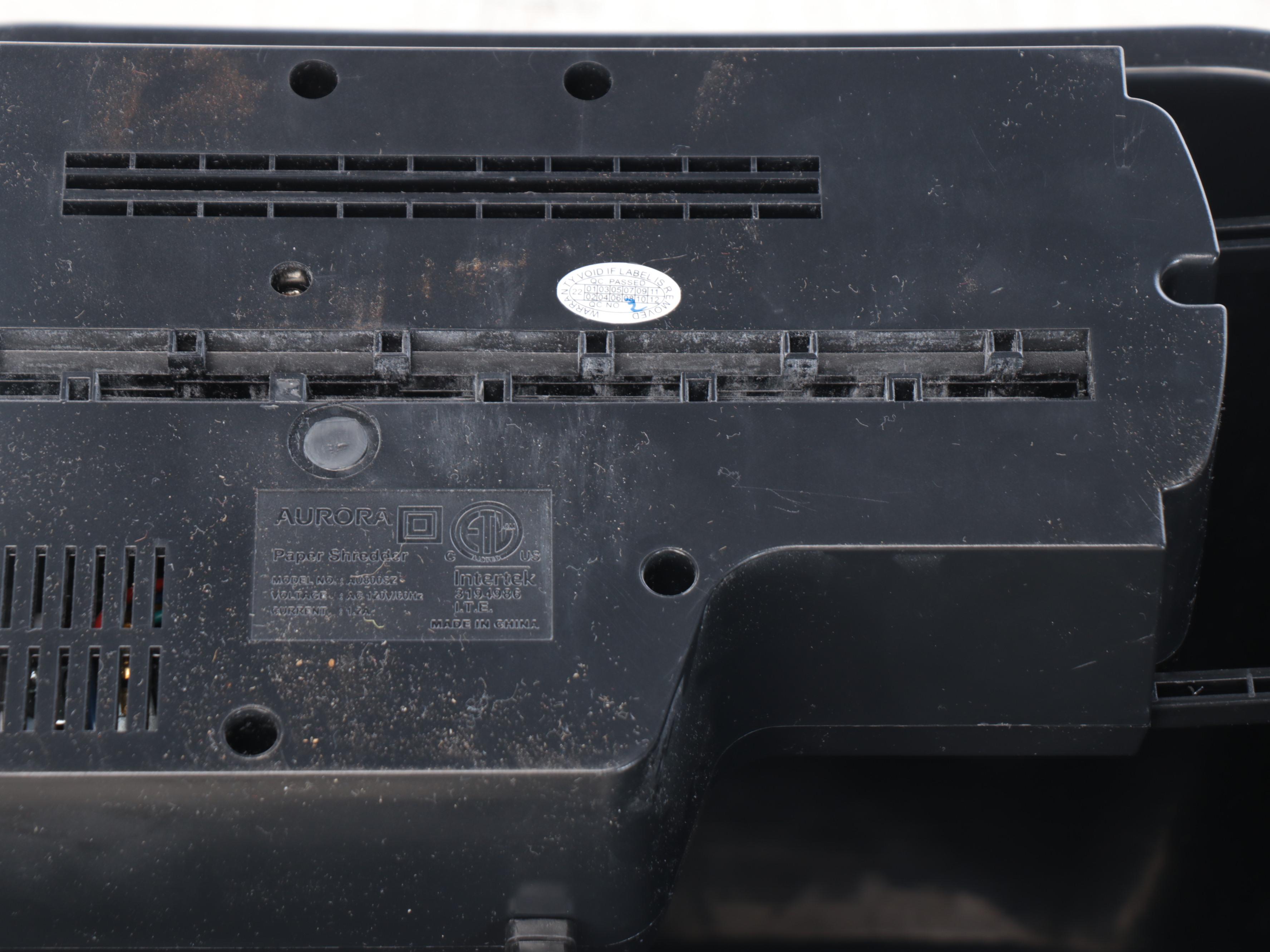 Aurora AU800SZ Combined Paper, CD, and Credit Card Shredder with More