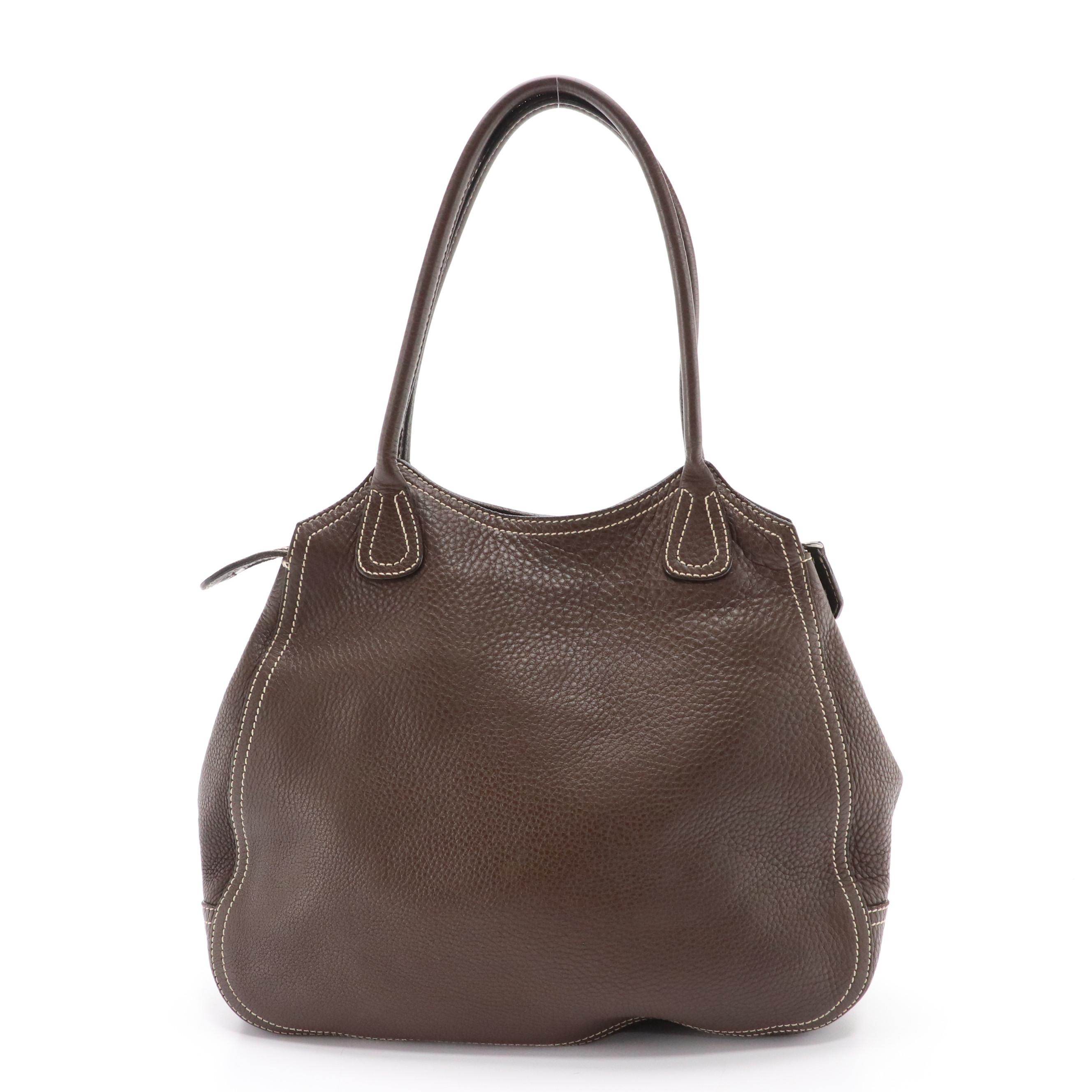 Prada Front Pocket Hobo Bag in Vitello Daino Leather