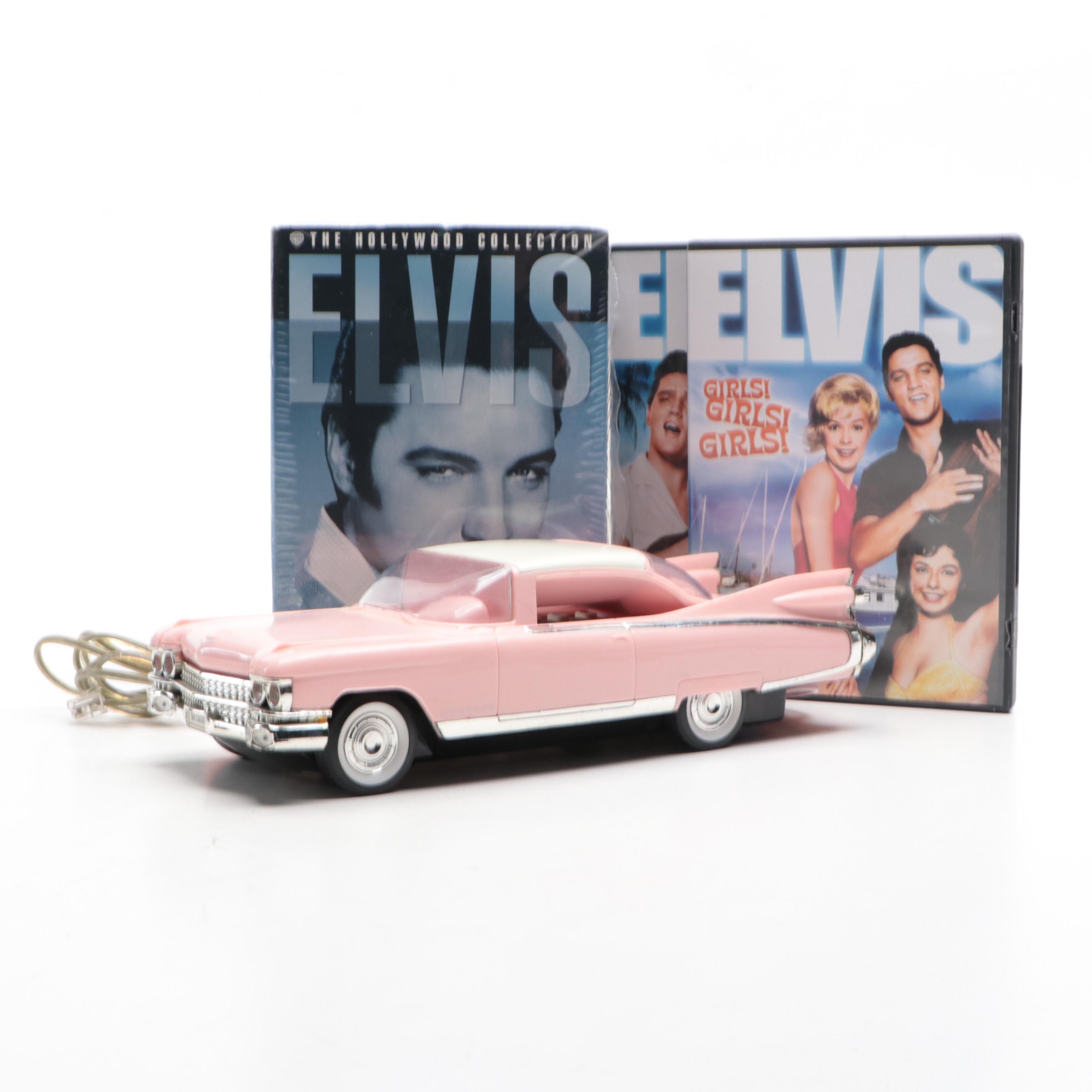Telemania "Cadillac" Landline Telephone with Elvis Memorabilia