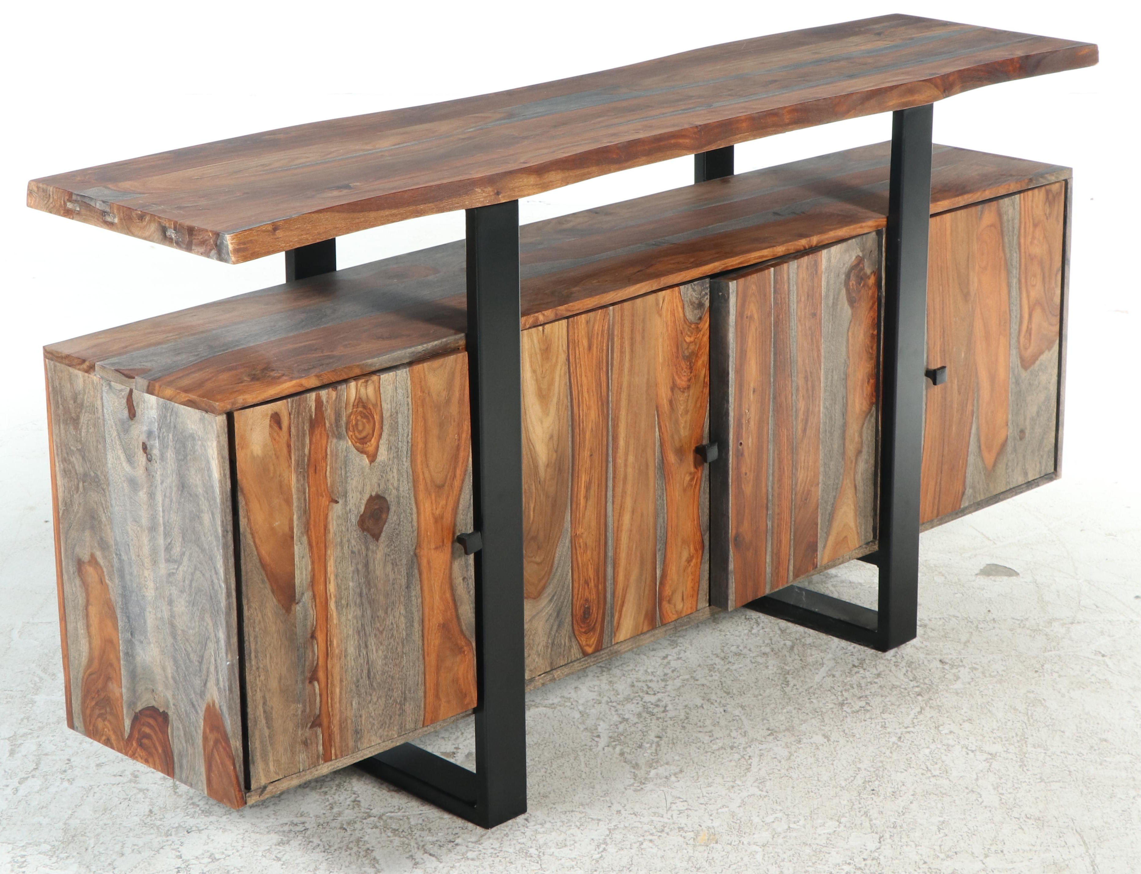 Coaster Fine Furniture "Ditman" Sheesham and Powder-Coated Metal Server