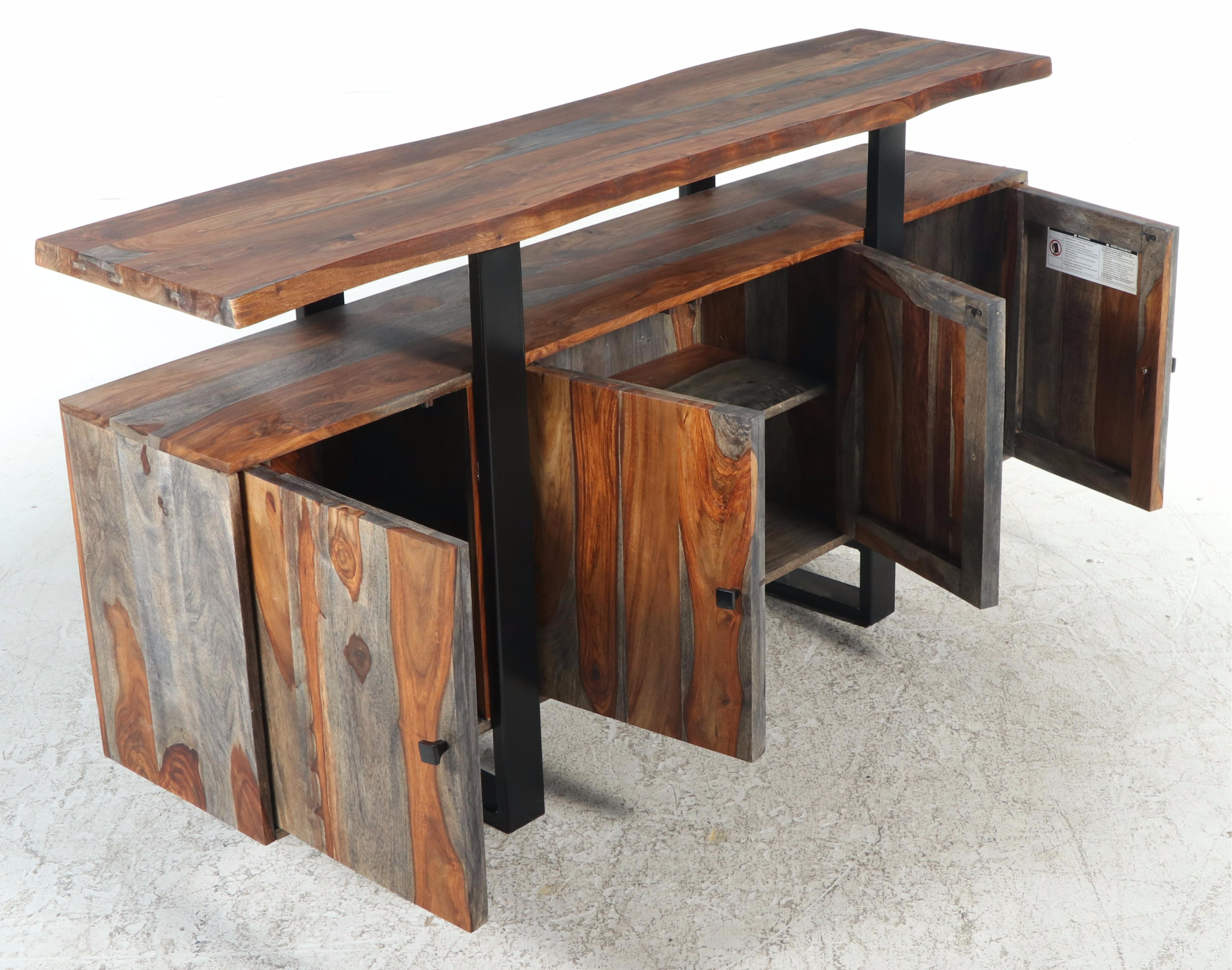 Coaster Fine Furniture "Ditman" Sheesham and Powder-Coated Metal Server