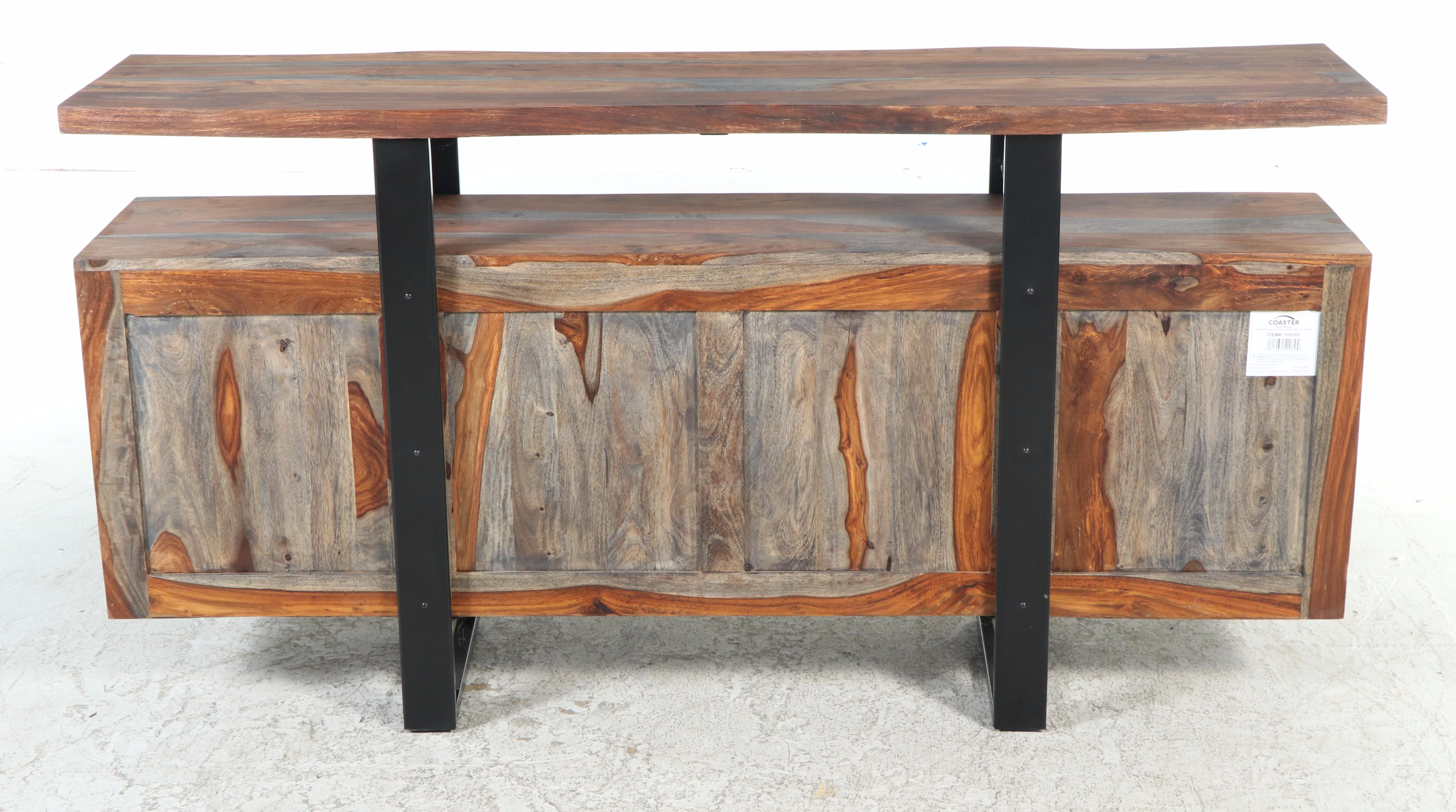 Coaster Fine Furniture "Ditman" Sheesham and Powder-Coated Metal Server