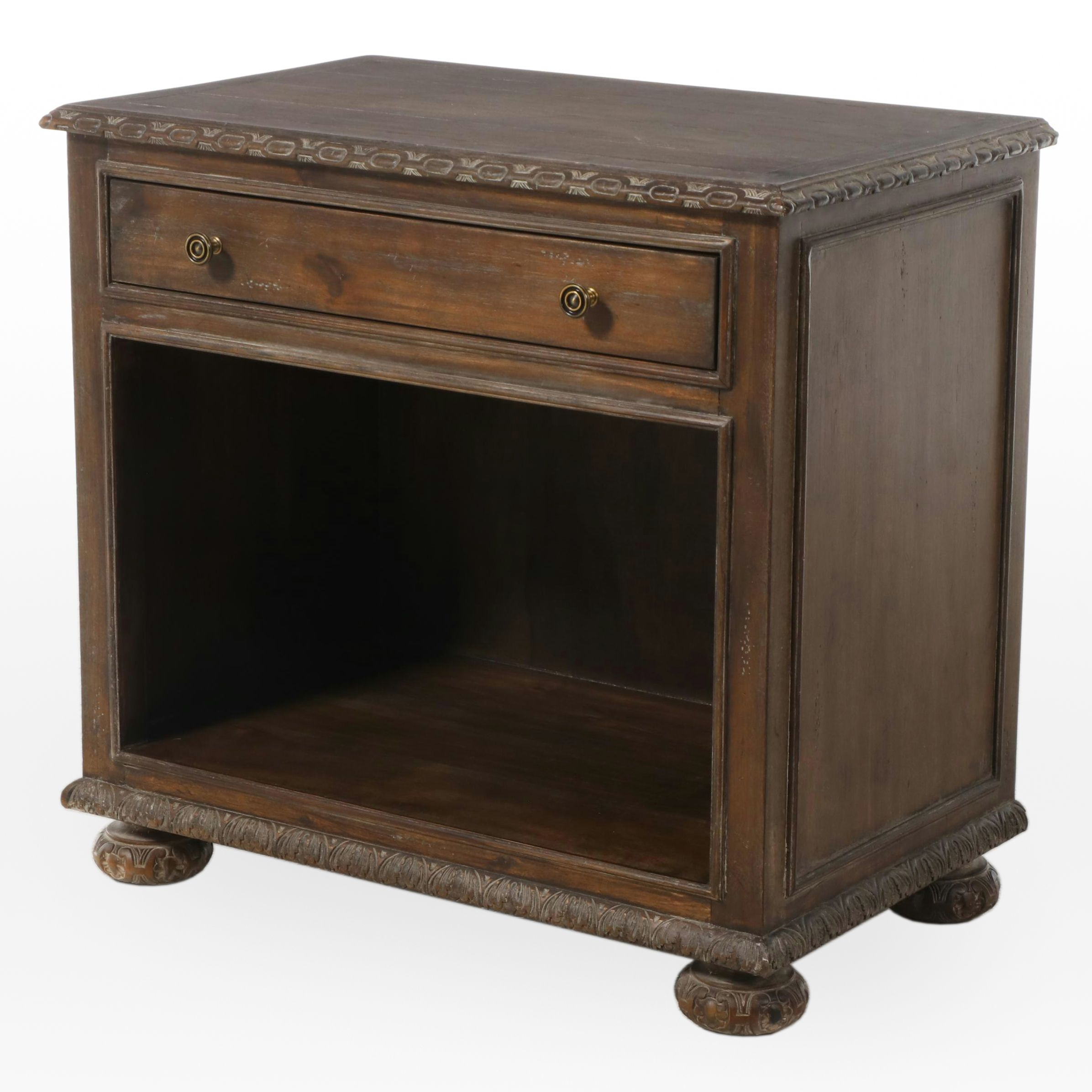 Restoration Hardware "French Empire" Hardwood Open Nightstand