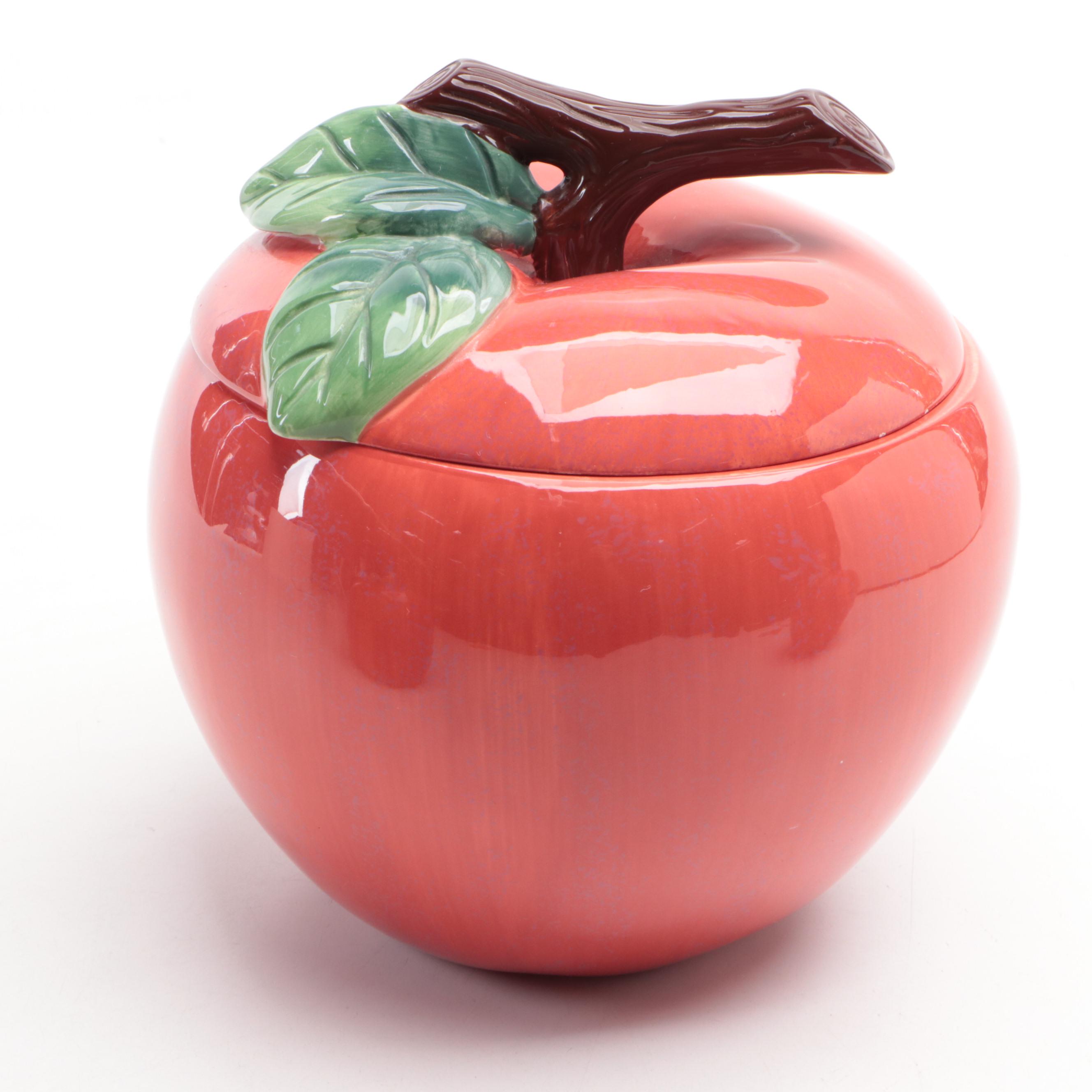 Jay Import Ceramic Apple Shaped Canister Set