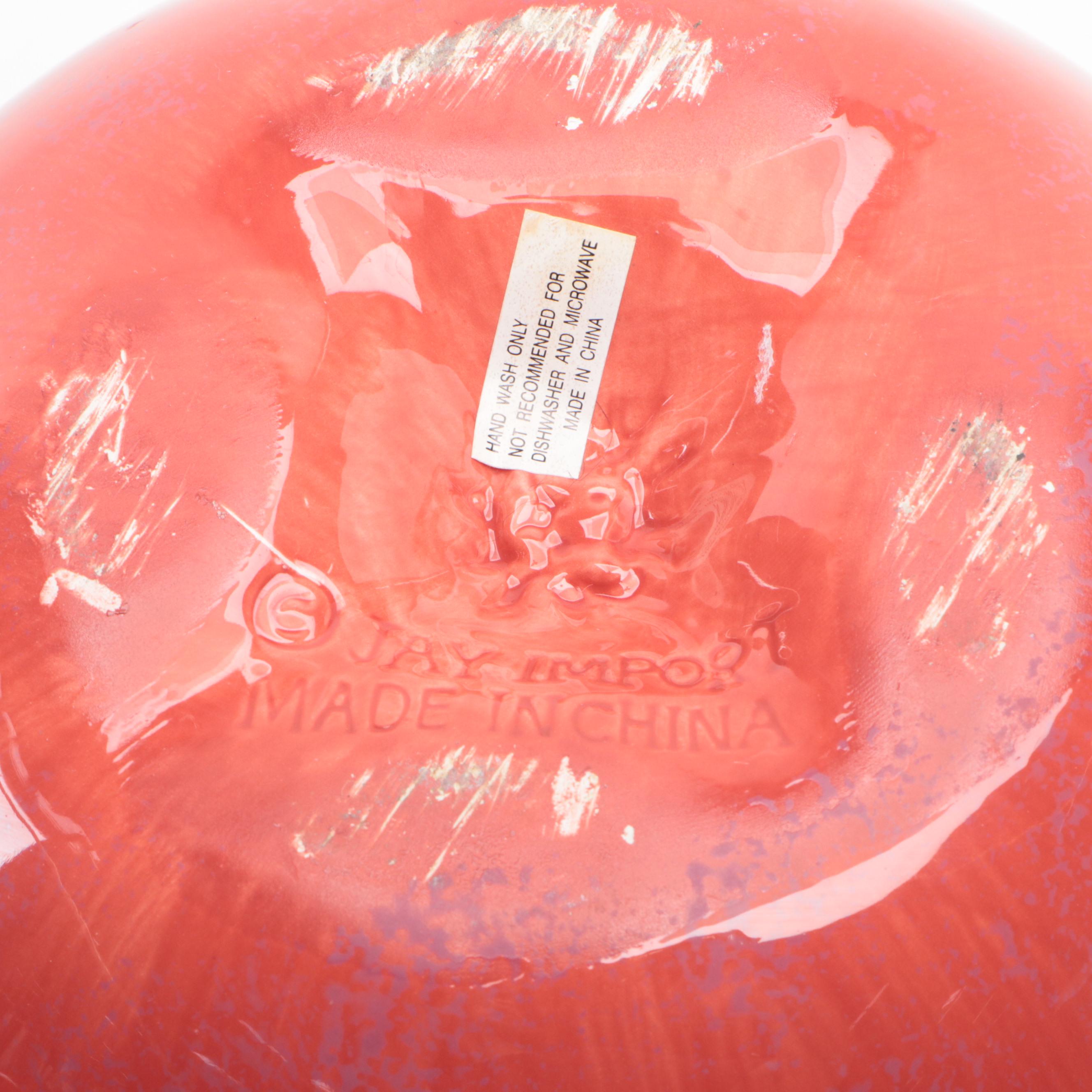 Jay Import Ceramic Apple Shaped Canister Set