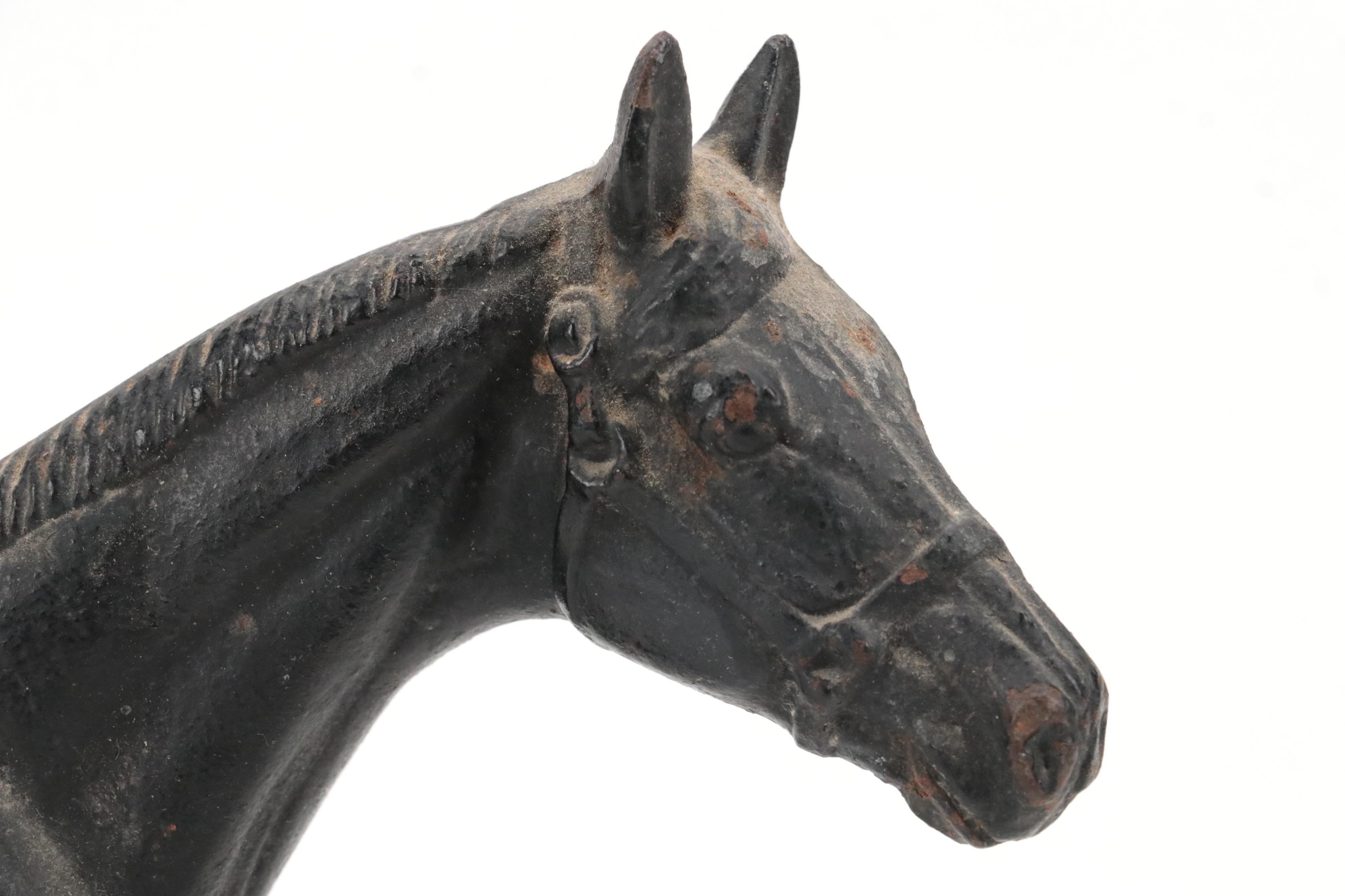 Virginia Metalcrafters "Hunter" Cast Iron Horse Doorstop