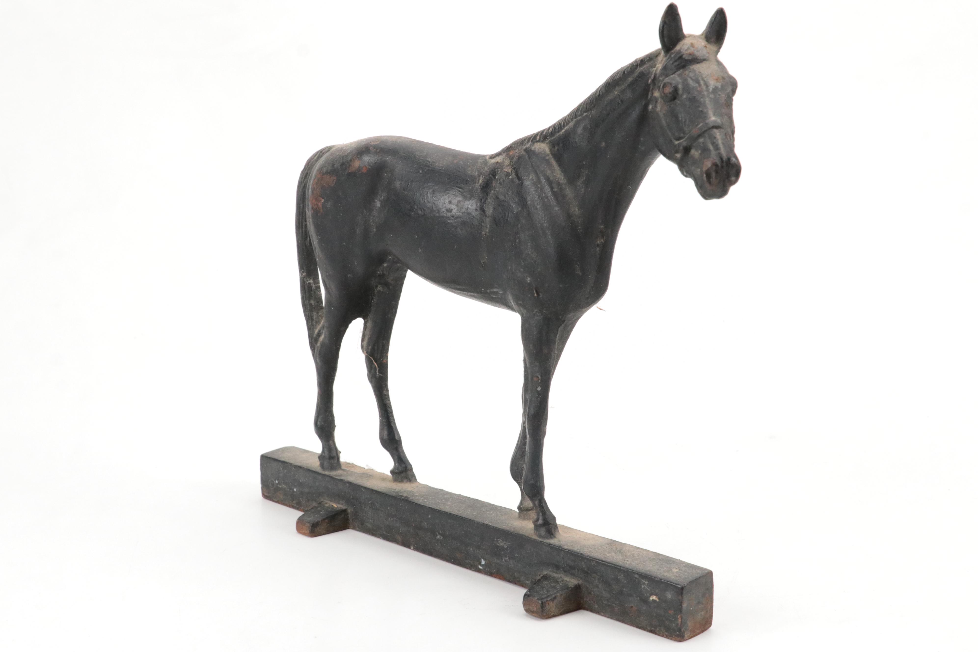 Virginia Metalcrafters "Hunter" Cast Iron Horse Doorstop