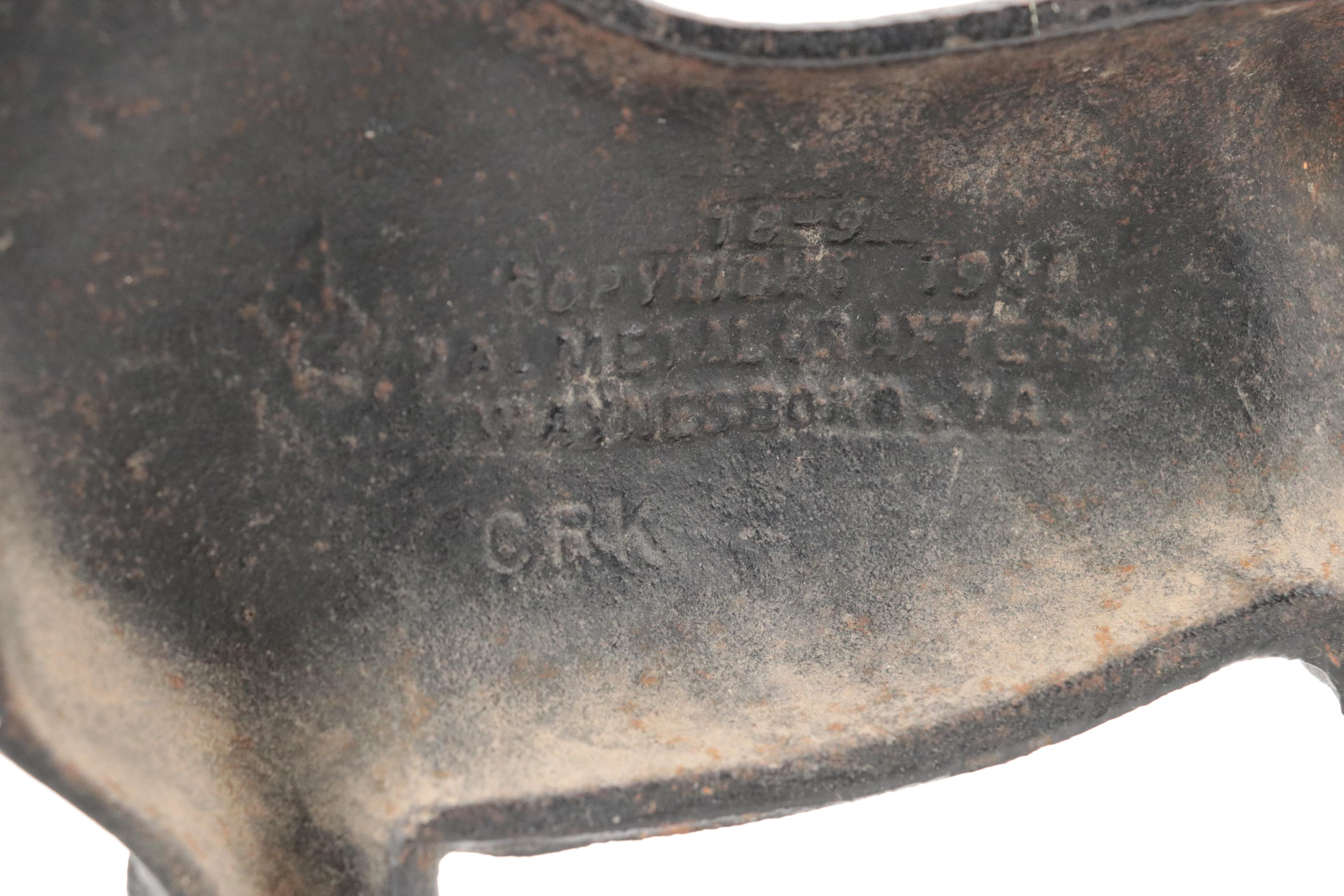 Virginia Metalcrafters "Hunter" Cast Iron Horse Doorstop