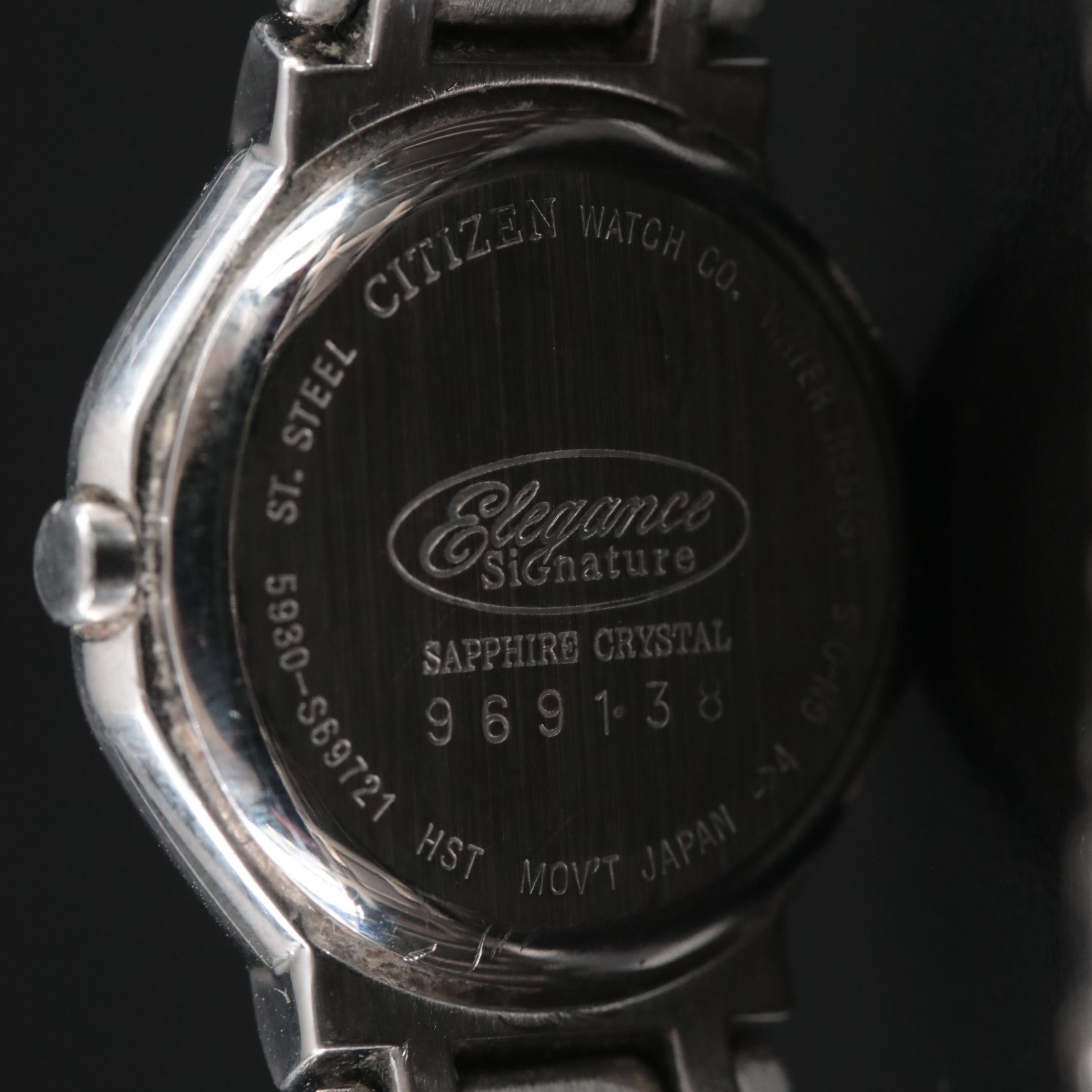 Citizen Elegance Signature Stainless Steel Quartz Watch