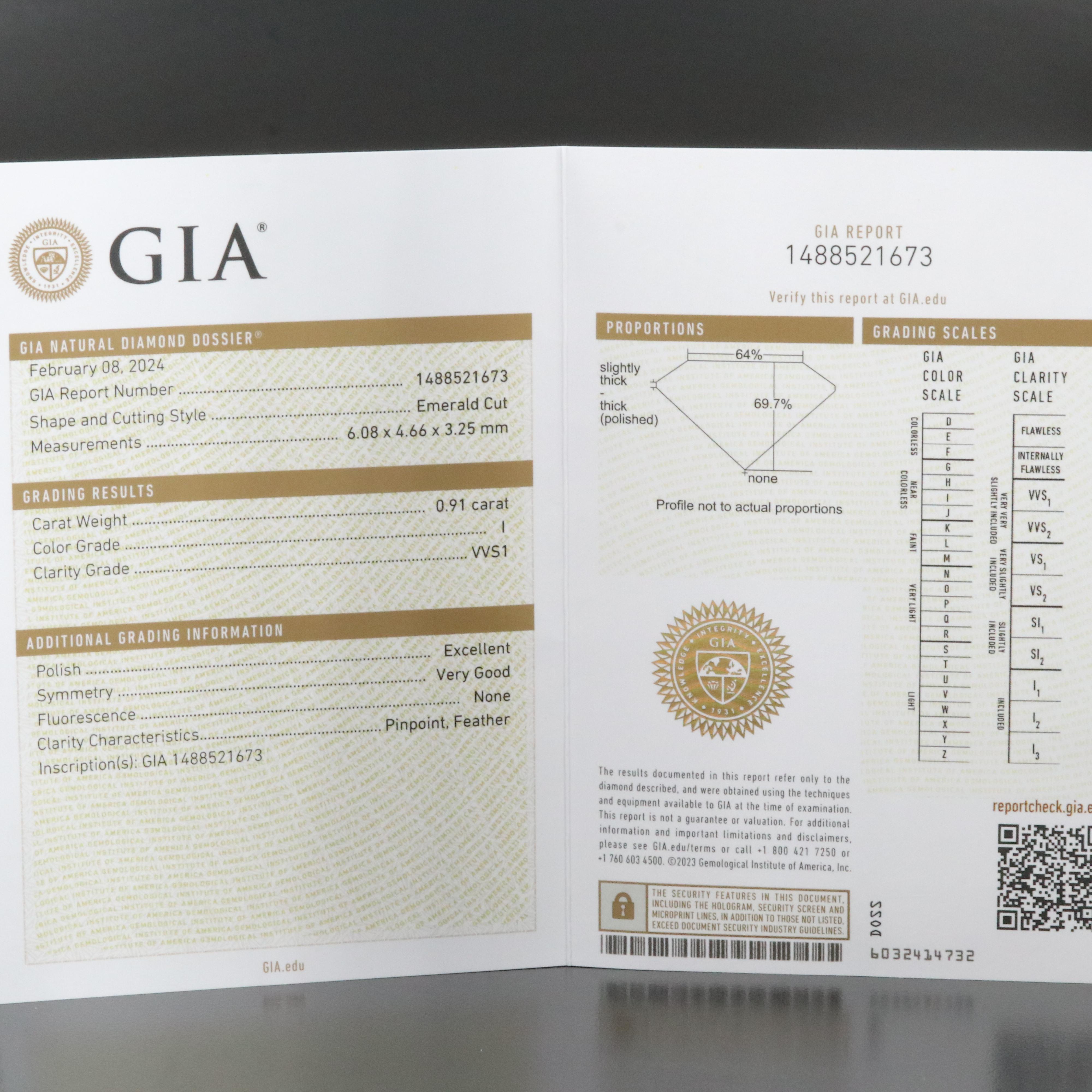 Platinum 1.82 CTW Diamond Stud Earrings with GIA Reports