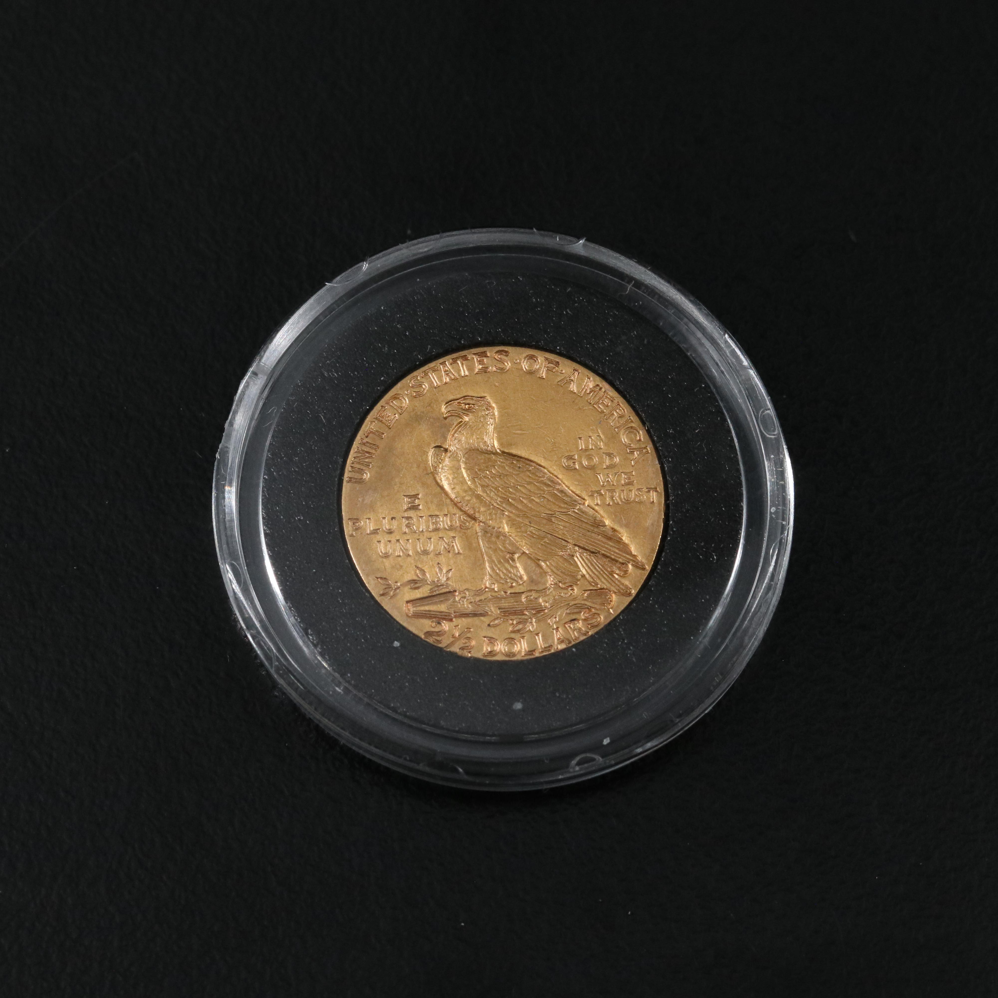 1913 Indian Head $2 1/2 Gold Coin
