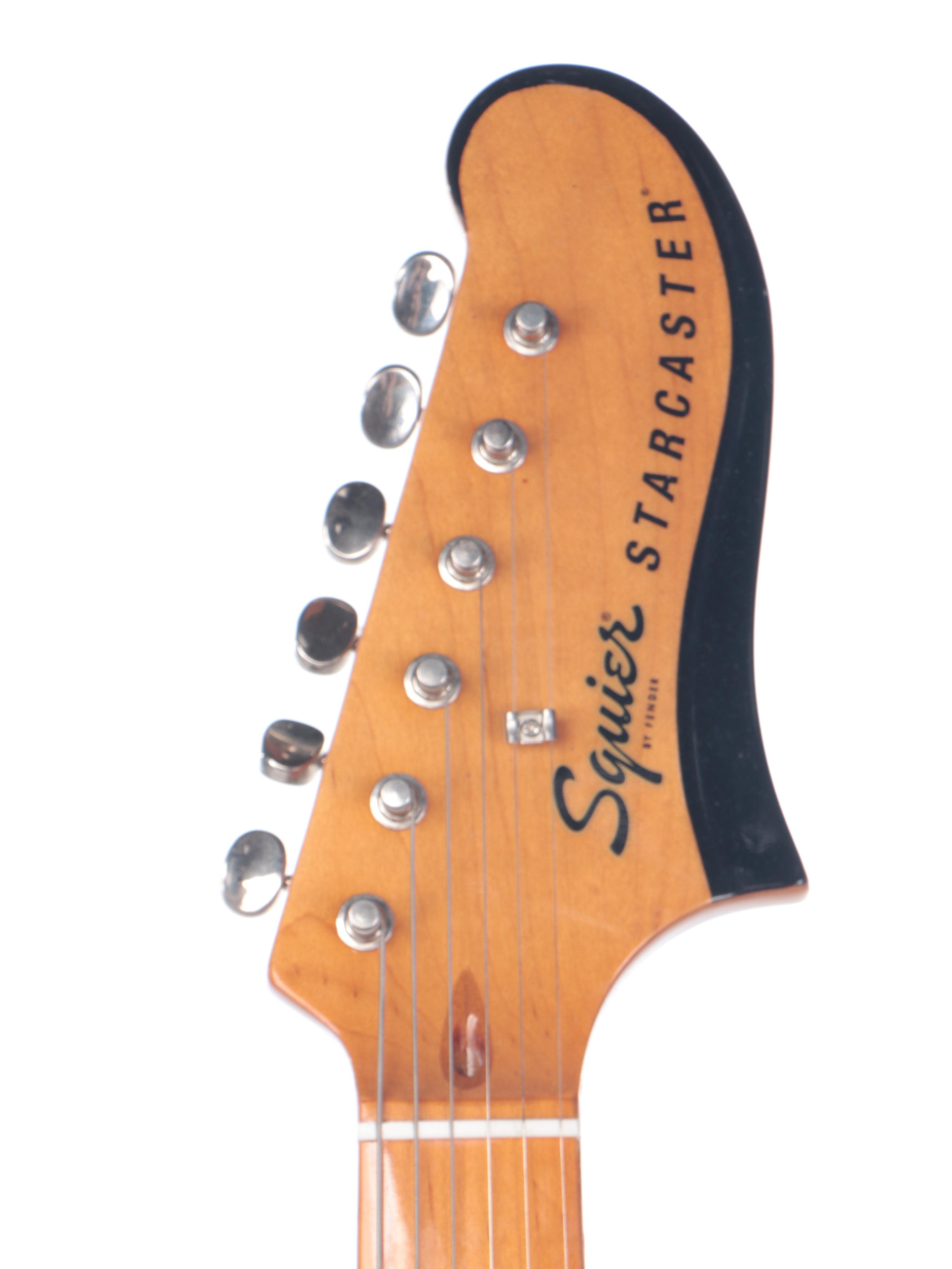 Fender Squier Starcaster Electric Guitar with Strap, Late 20th to Early 21st C.