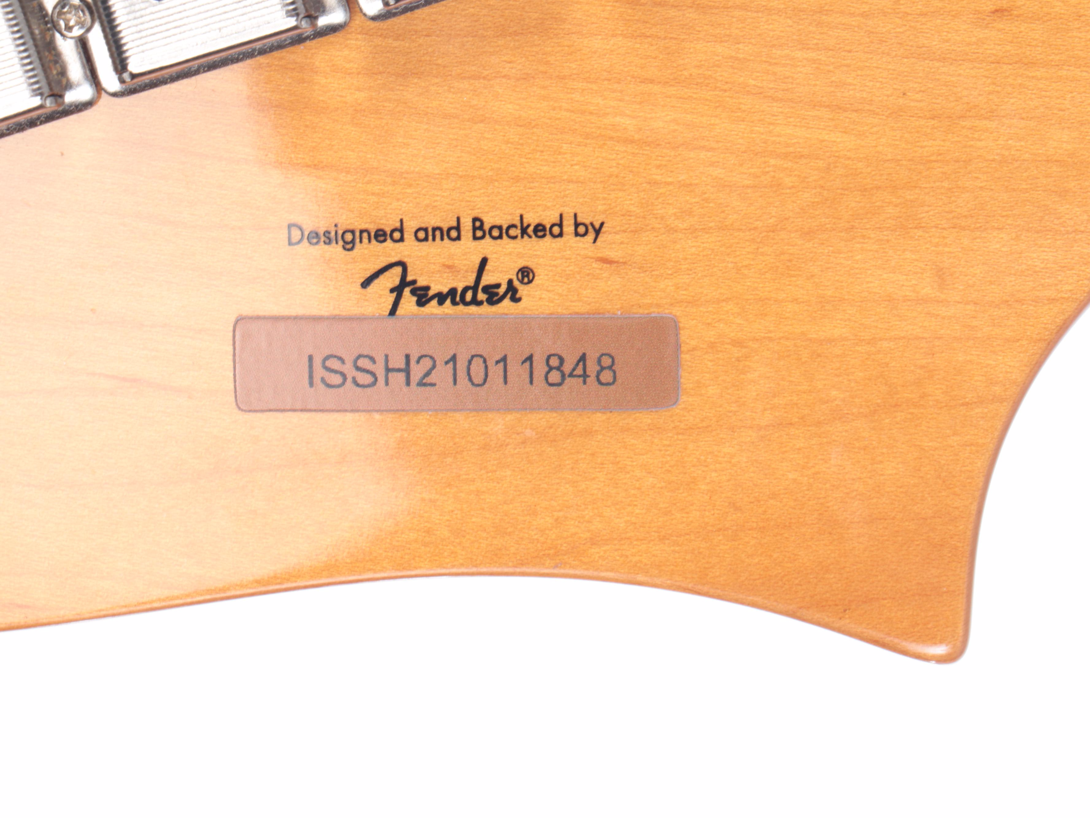 Fender Squier Starcaster Electric Guitar with Strap, Late 20th to Early 21st C.