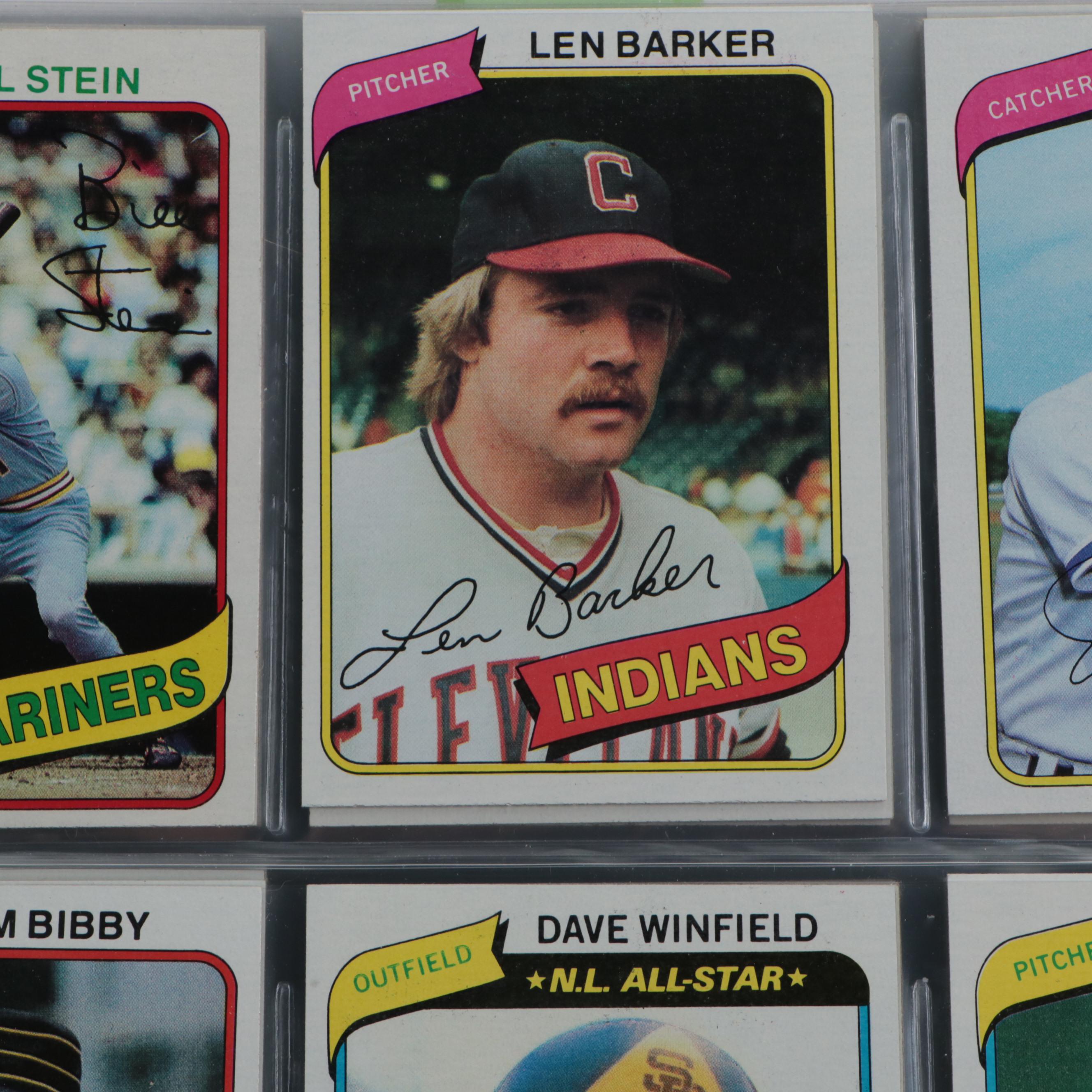 1980 Topps Baseball Card Set Featuring Rickey Henderson Rookie Card and More
